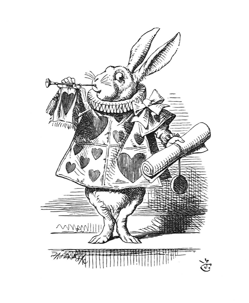 John Tenniel, On this the White Rabbit blew three blasts on the trumpet..., 1988