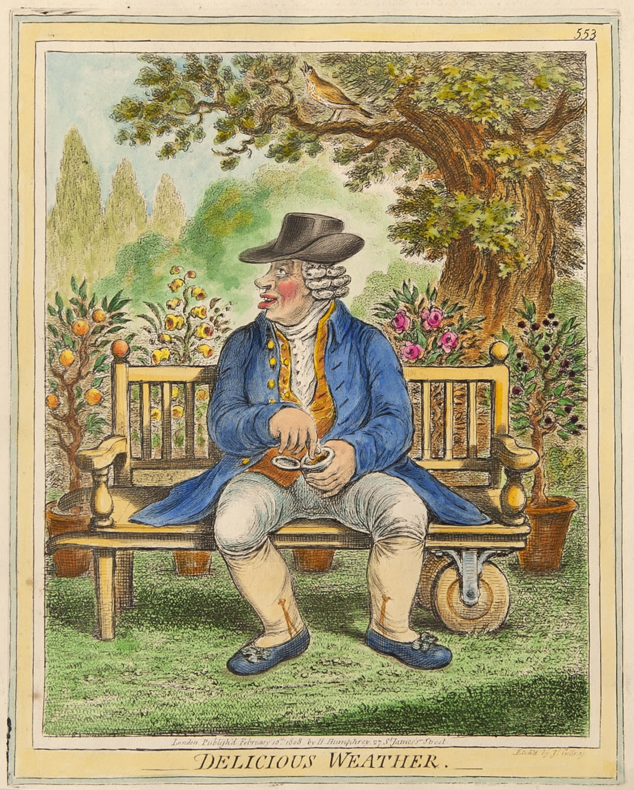 James Gillray, Delicious Weather, 1808