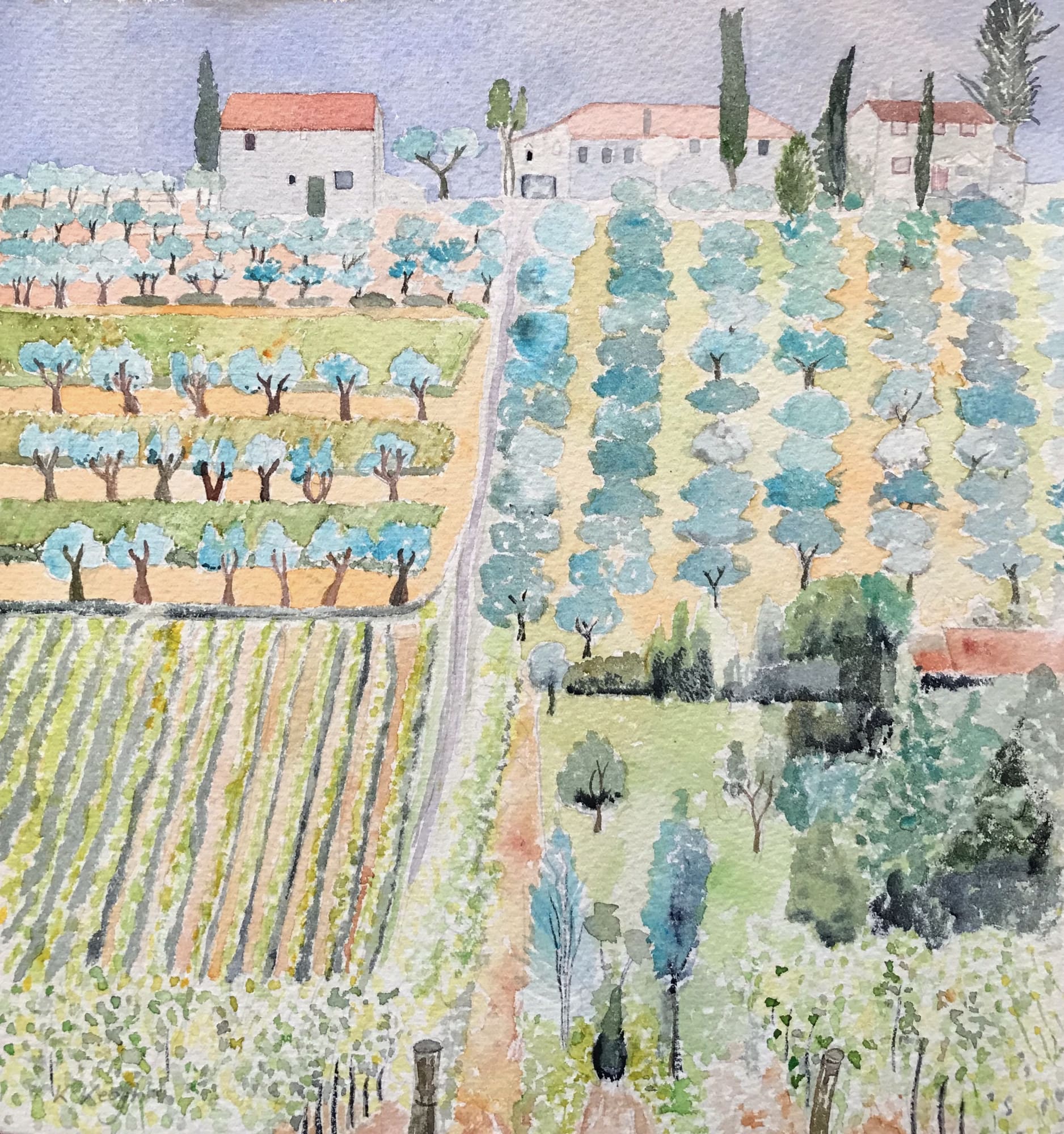 Karen Keogh, Olive Grove, Tuscany