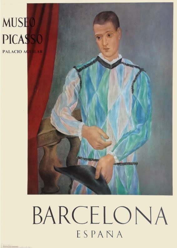 Pablo Picasso, Museo Picasso Barcelona Poster (Harlequin), 1966