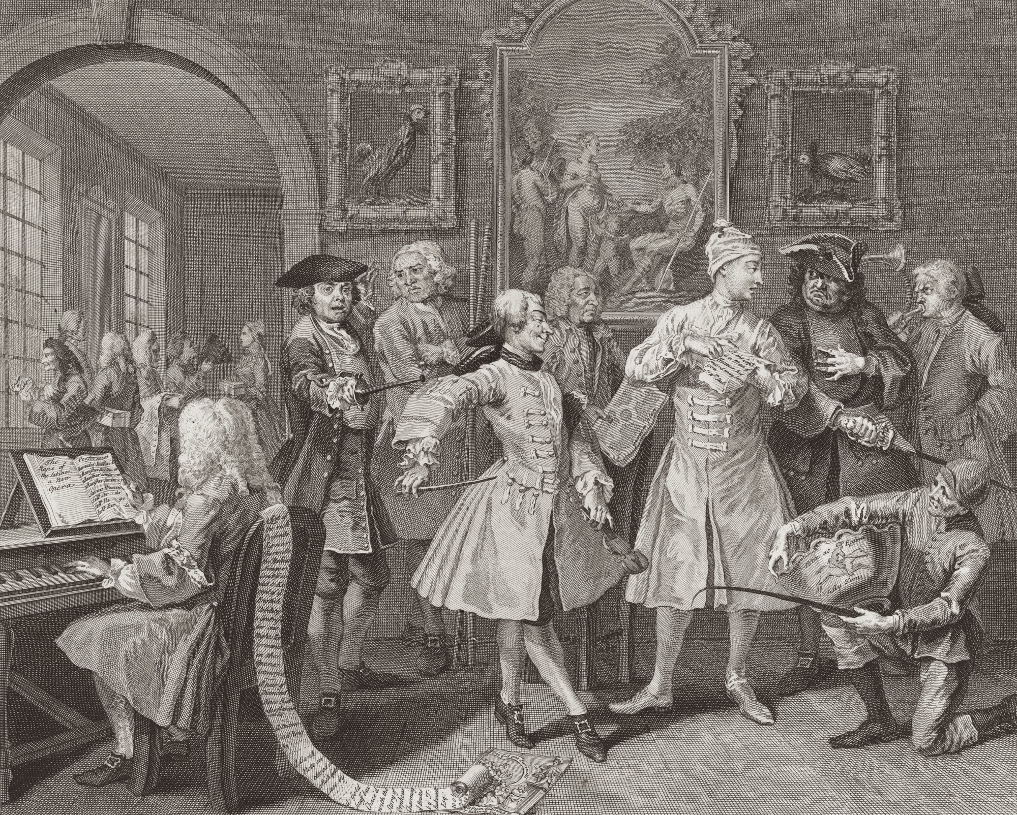 Christmas Secret Bid Auction 2022, LOT XX: William Hogarth - A Rake's Progress, Plate 2, 1735
