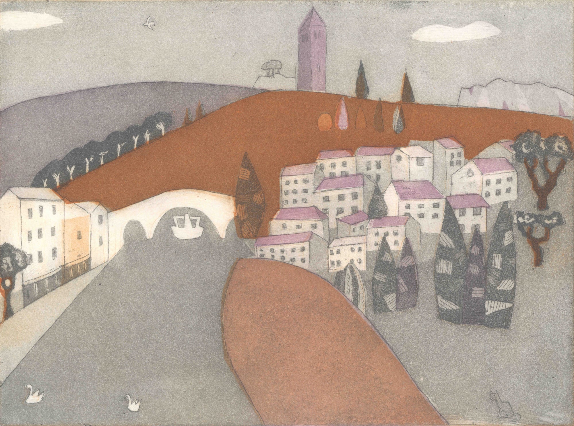 Christmas Secret Bid Auction , LOT XX: Karen Keogh - Low Tide, 2017