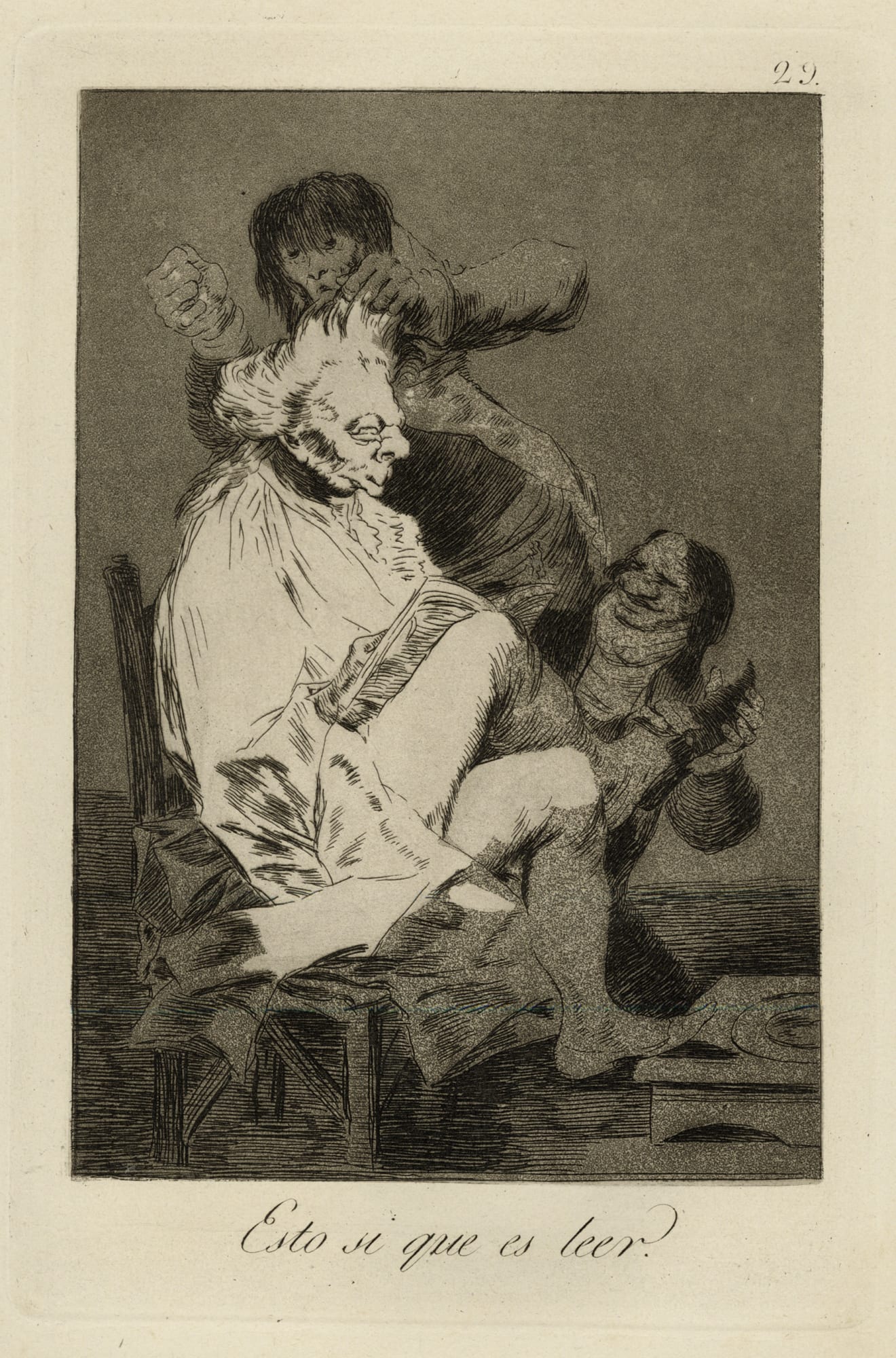 Francisco de Goya, 29. Esto si que es Leer, 1799