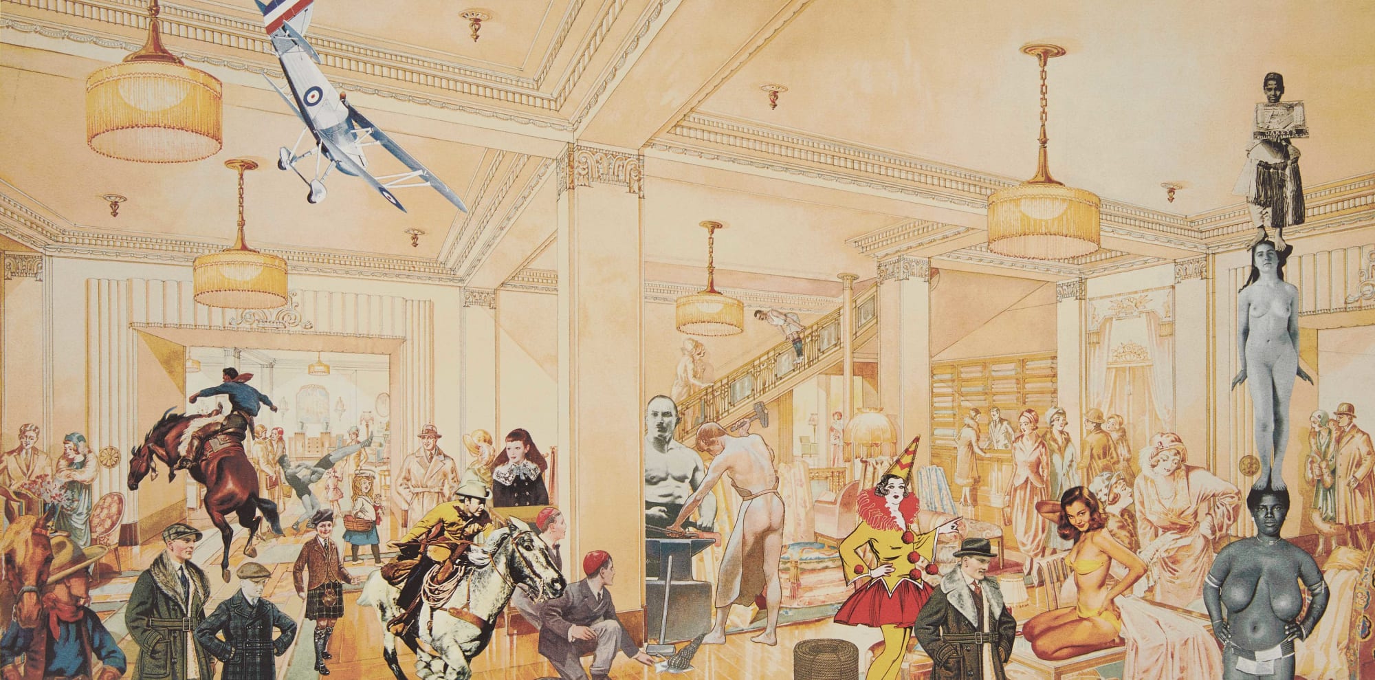 Peter Blake, Demonstrations in a Department Store II, 1998