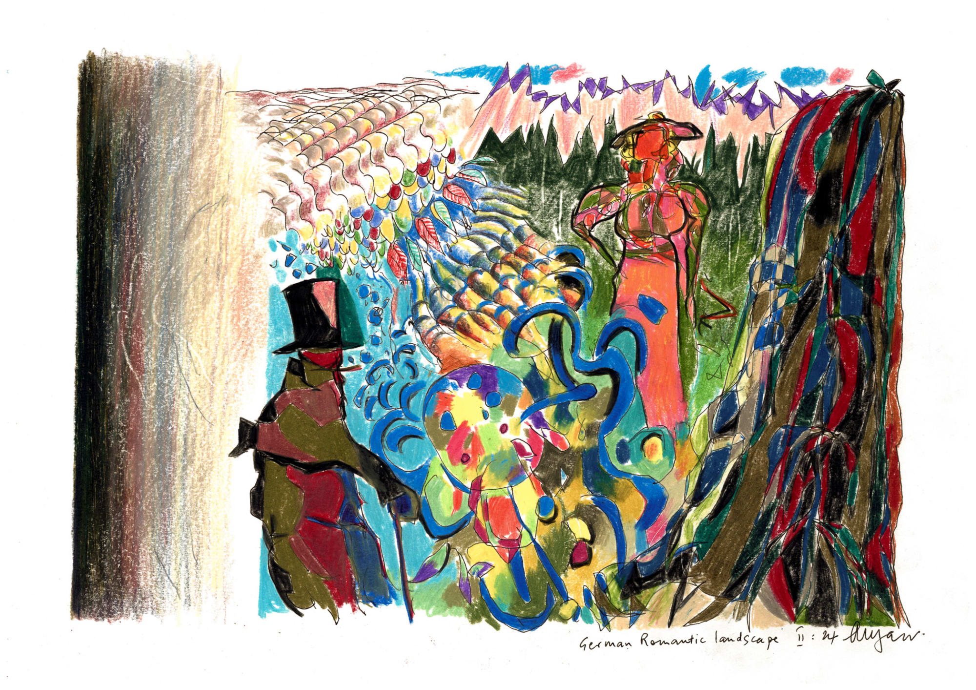 Andrew Marr, German Romantic Landscape II:24, 2024