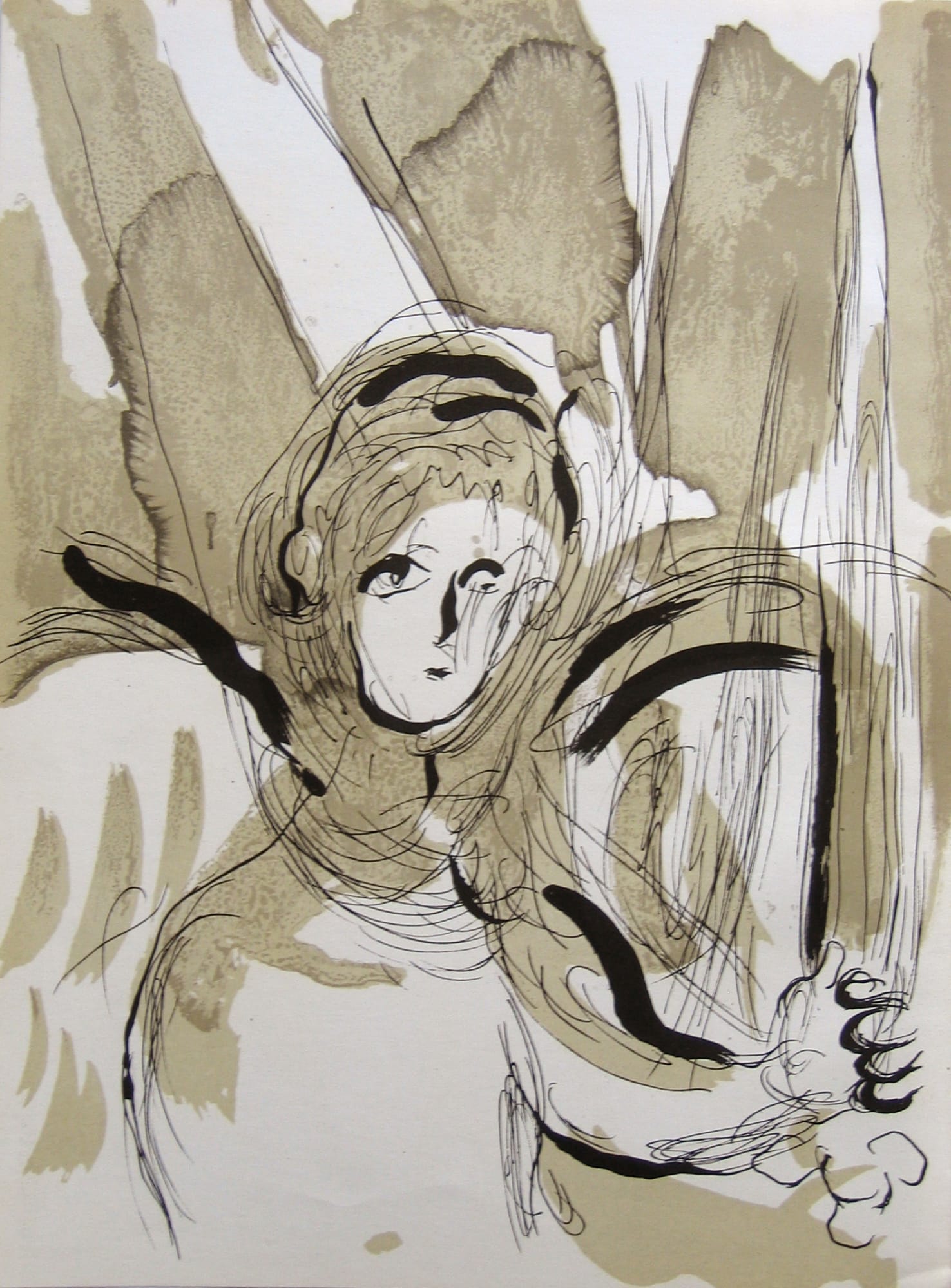 Marc Chagall, Angel with a Sword, 1956