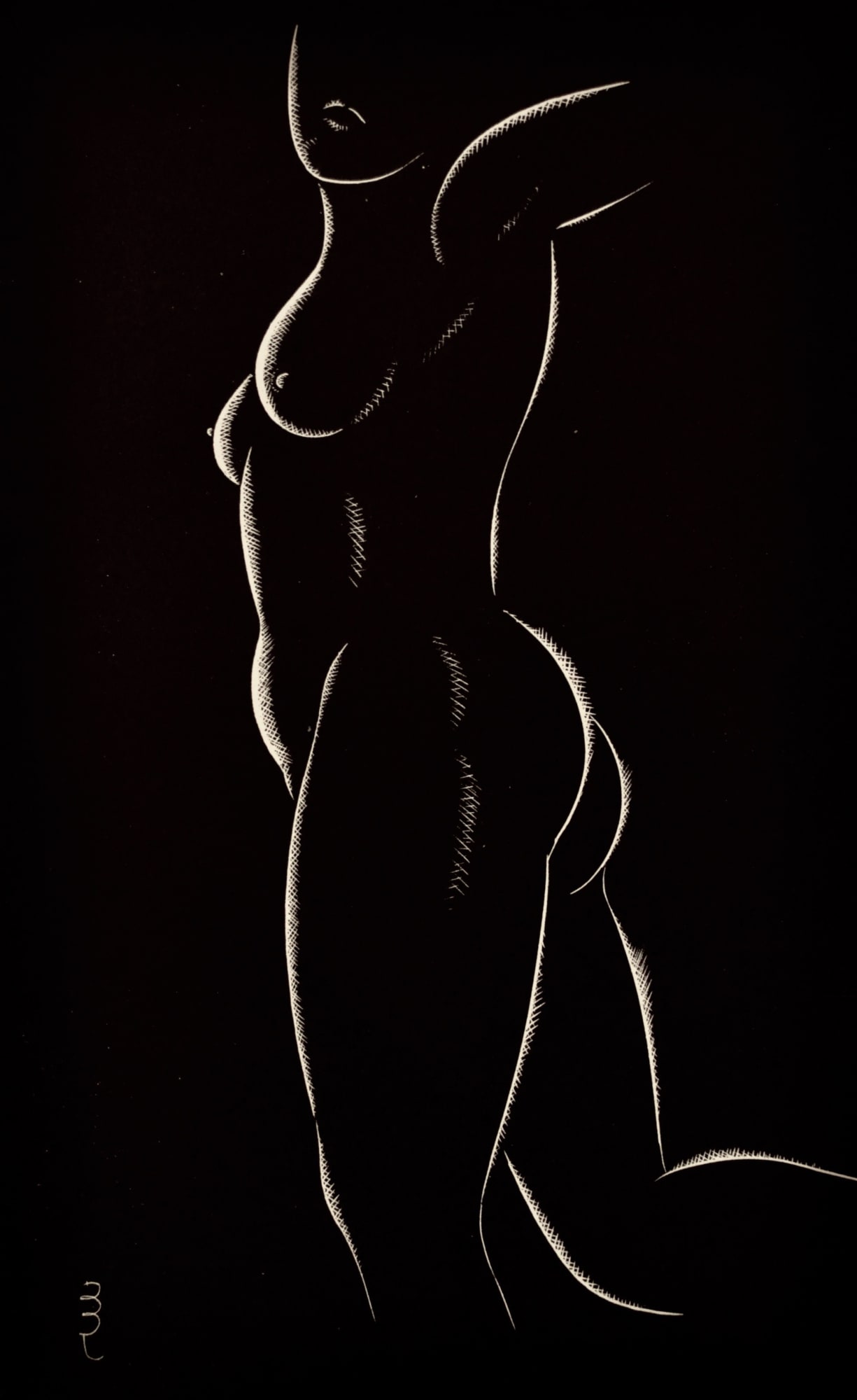 Christmas Secret Bid Auction 2022, LOT XX: Eric Gill - Block XV (From '25 Nudes') , 1938