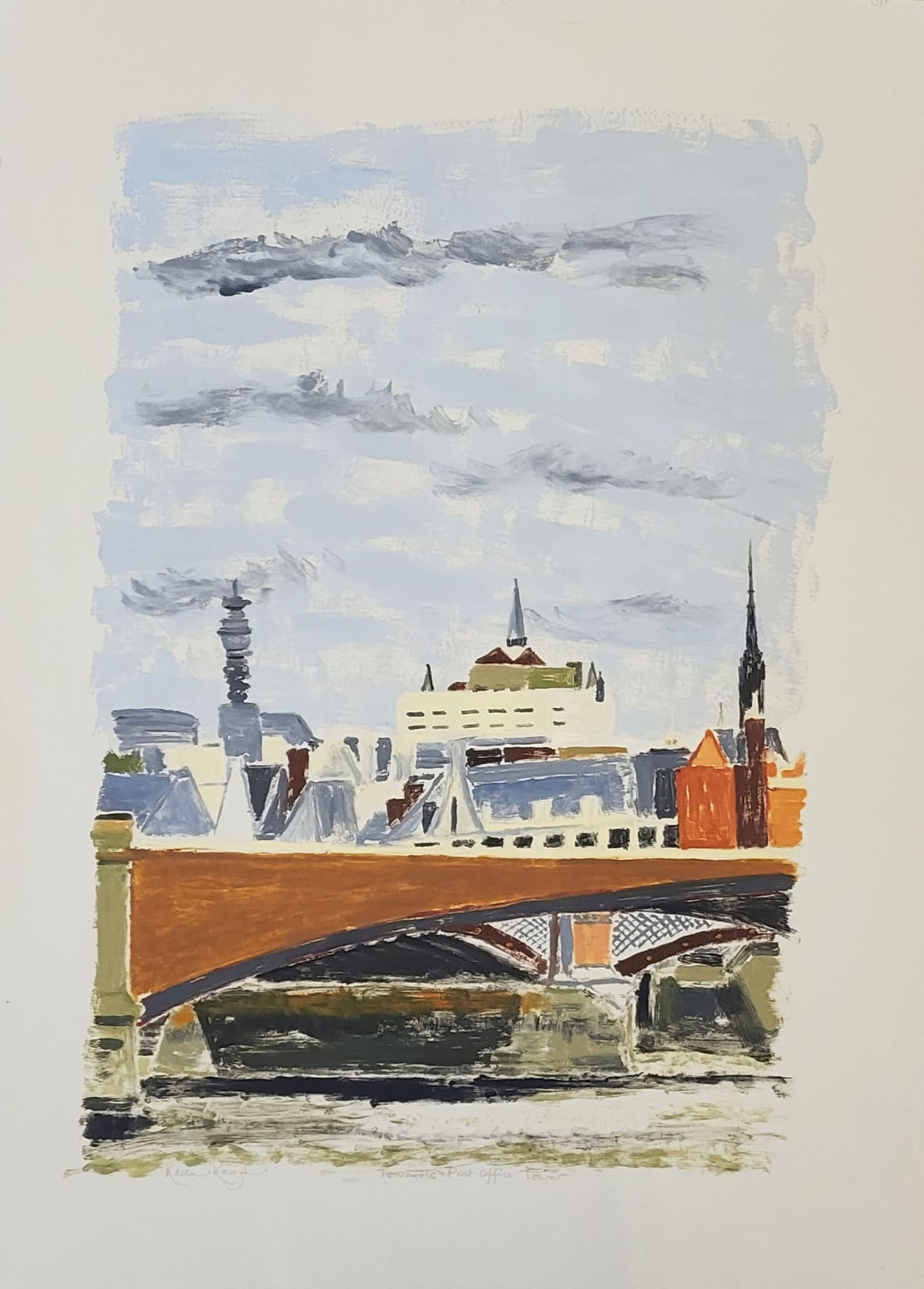 Summer Secret Bid Auction 2023, LOT XX: Karen Keogh - Towards Post Office Tower