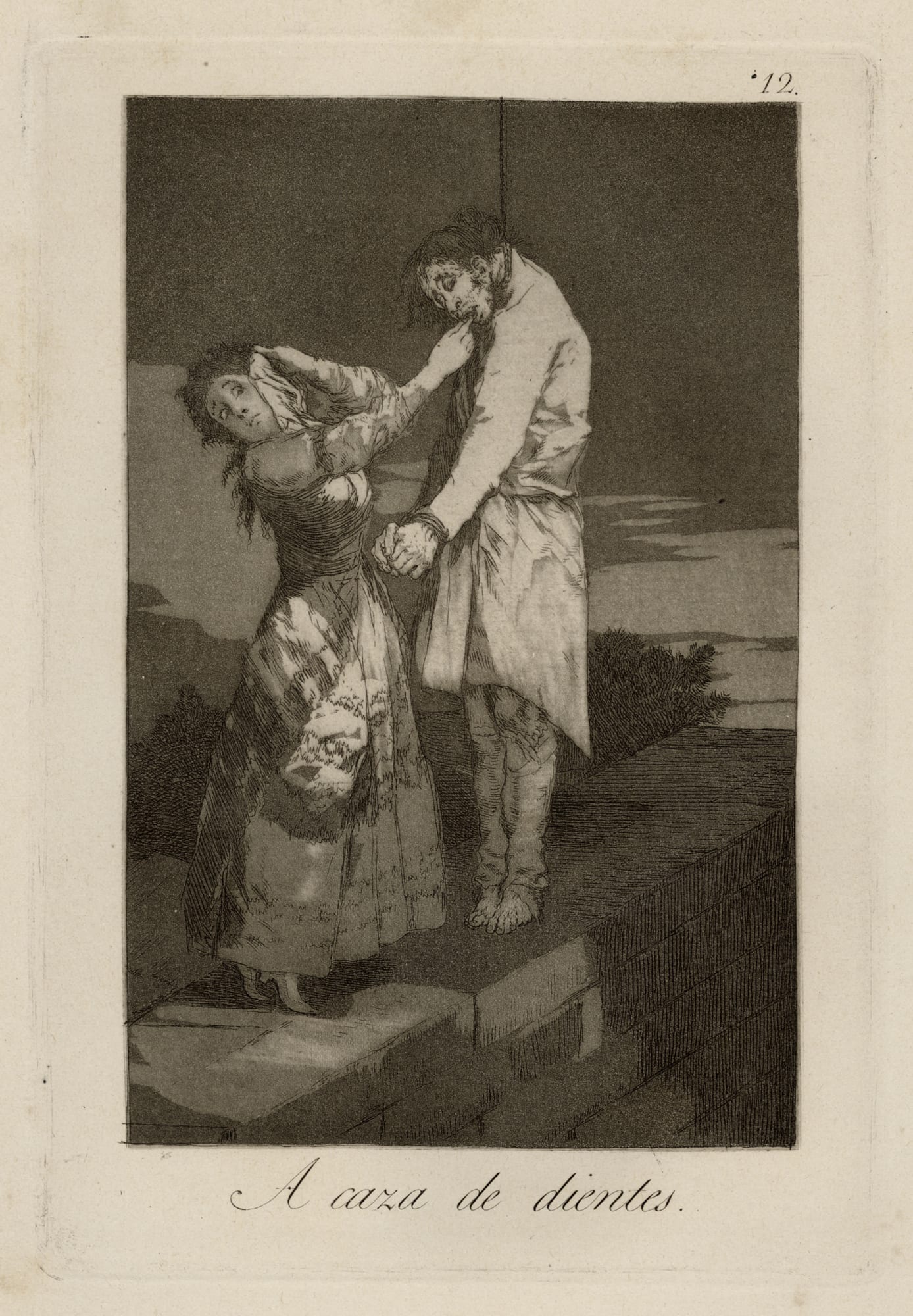 Francisco de Goya, 12. A Caza de Dientes, 1799