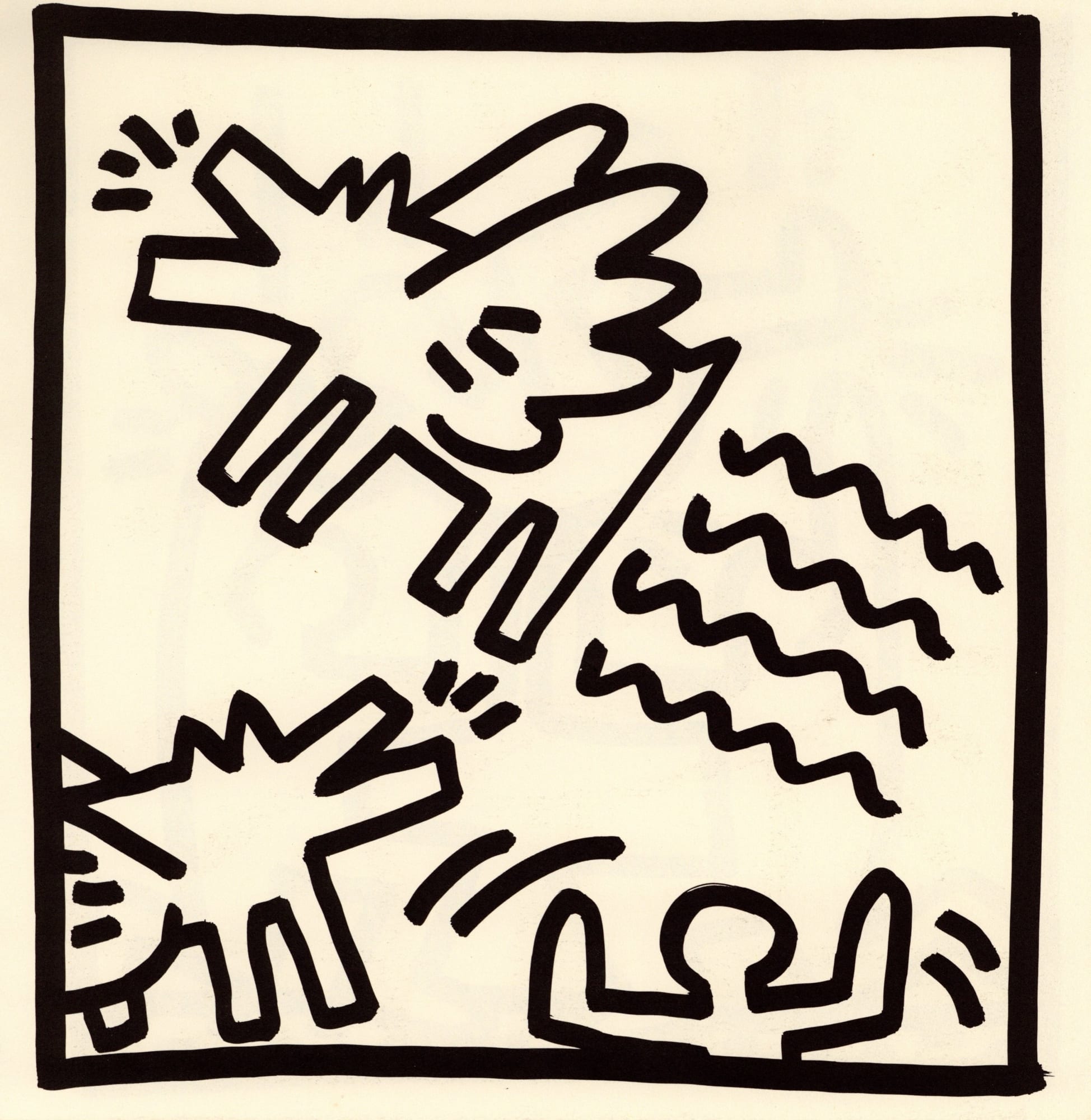 Christmas Secret Bid Auction , LOT XX: Keith Haring - Coloring Book XXIX, 1982