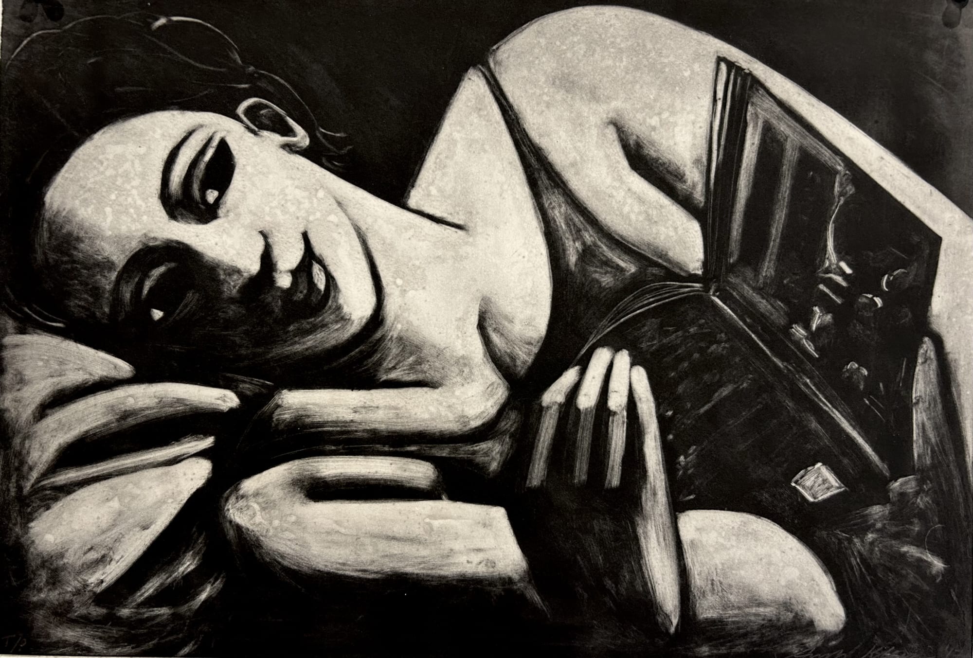 Anita Klein Studio Sale, Reading in Bed, 2017