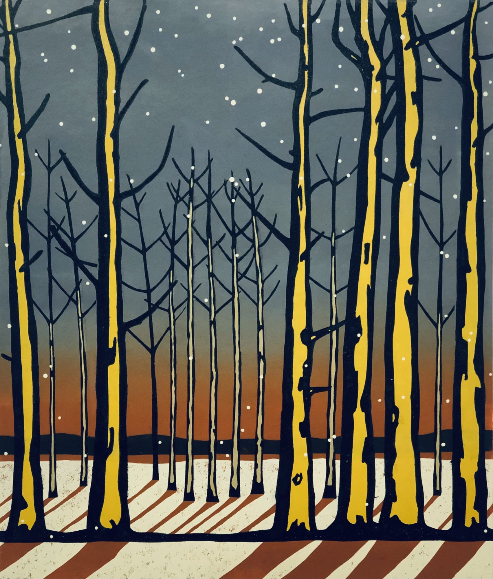 Paul Hogg, Snowy Evening II (Homage to Robert Frost), 2020