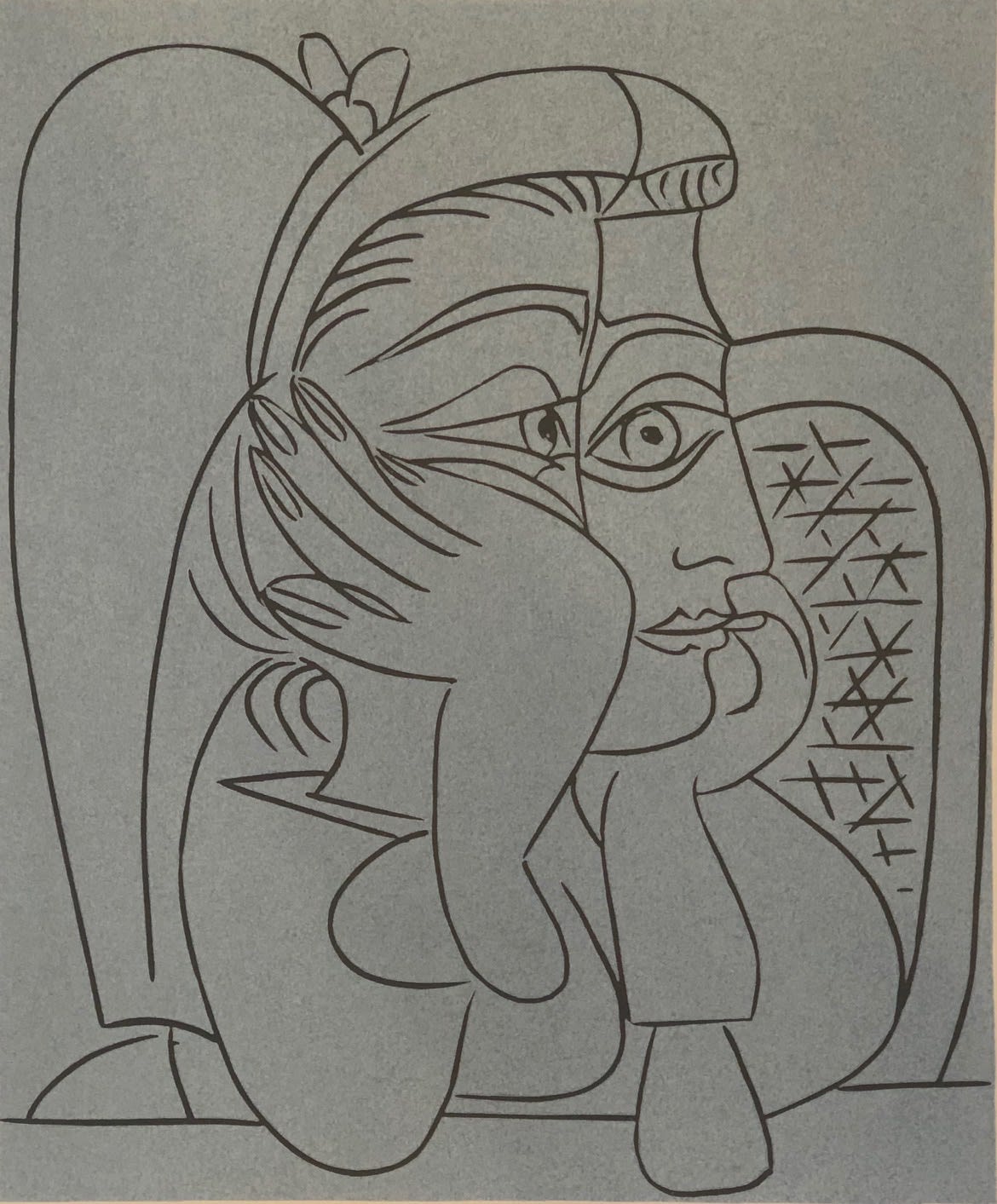 Pablo Picasso, Female Profile, 1962