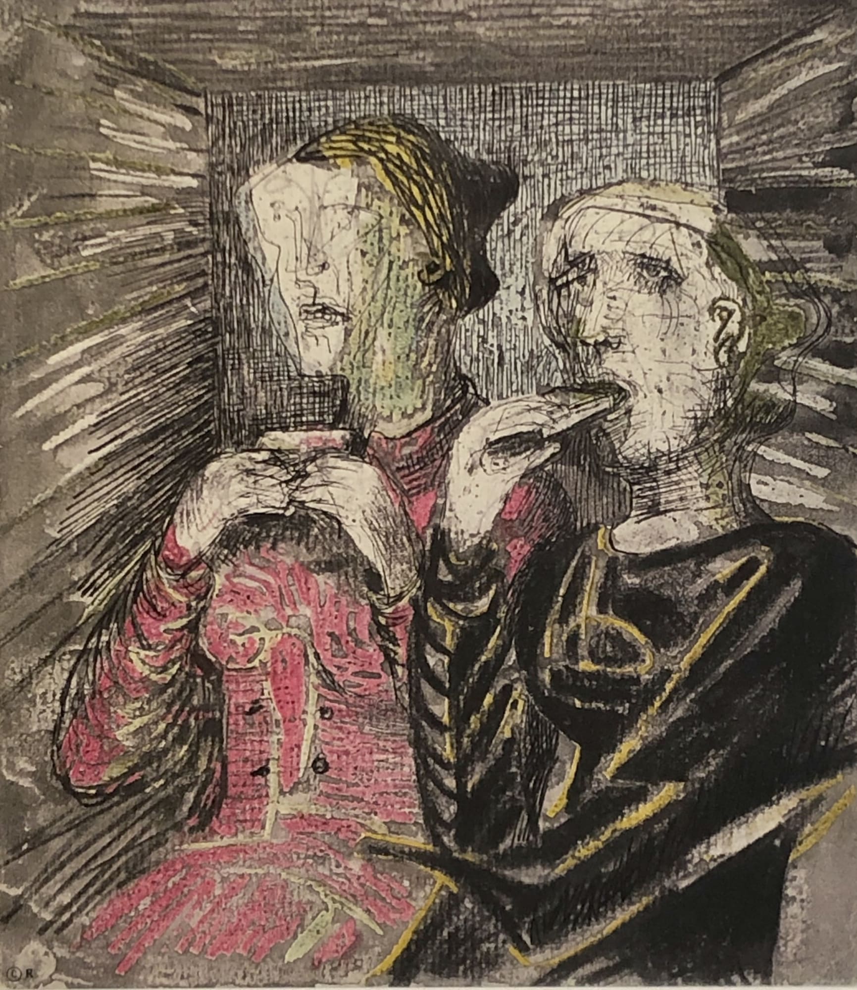 Henry Moore, Untitled V (Shelter Sketchbook), 1967