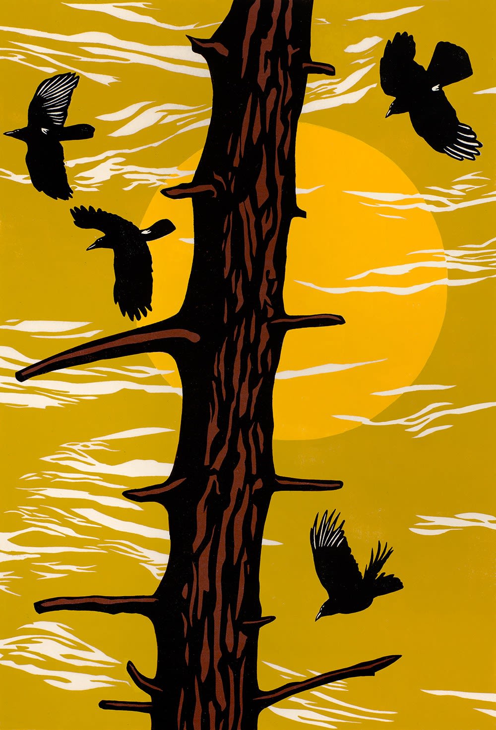 Paul Hogg, Crows, Tree, Sun, 2012