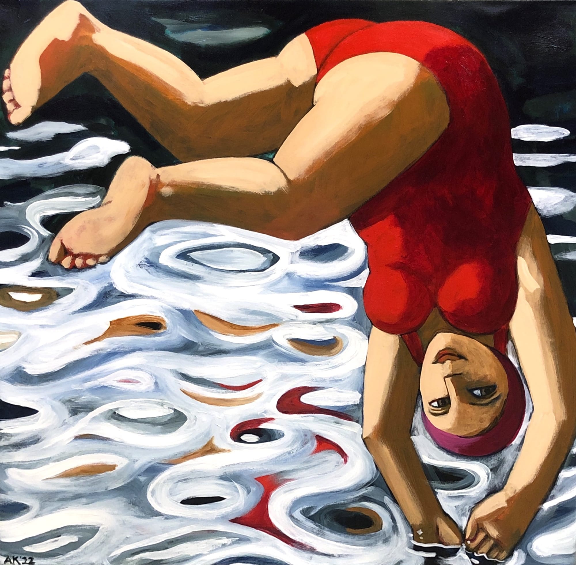 Christmas Secret Bid Auction , LOT XX: Anita Klein - Diving In, 2022
