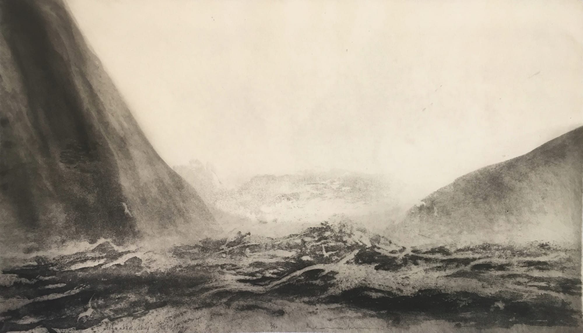 Norman Ackroyd, Atlantic Sky - St. Kilda, 2019