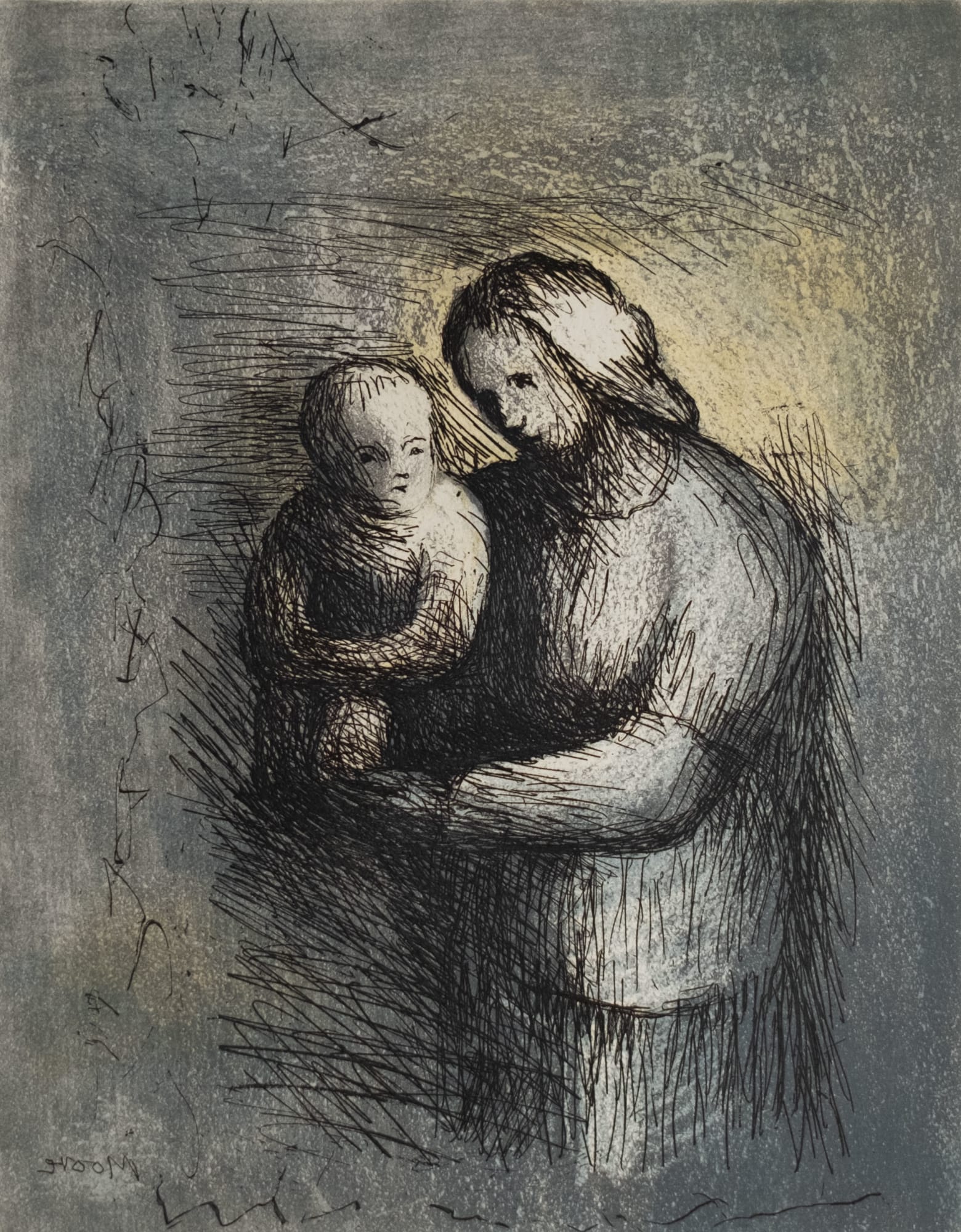 Henry Moore, Mother and Child I, 1983