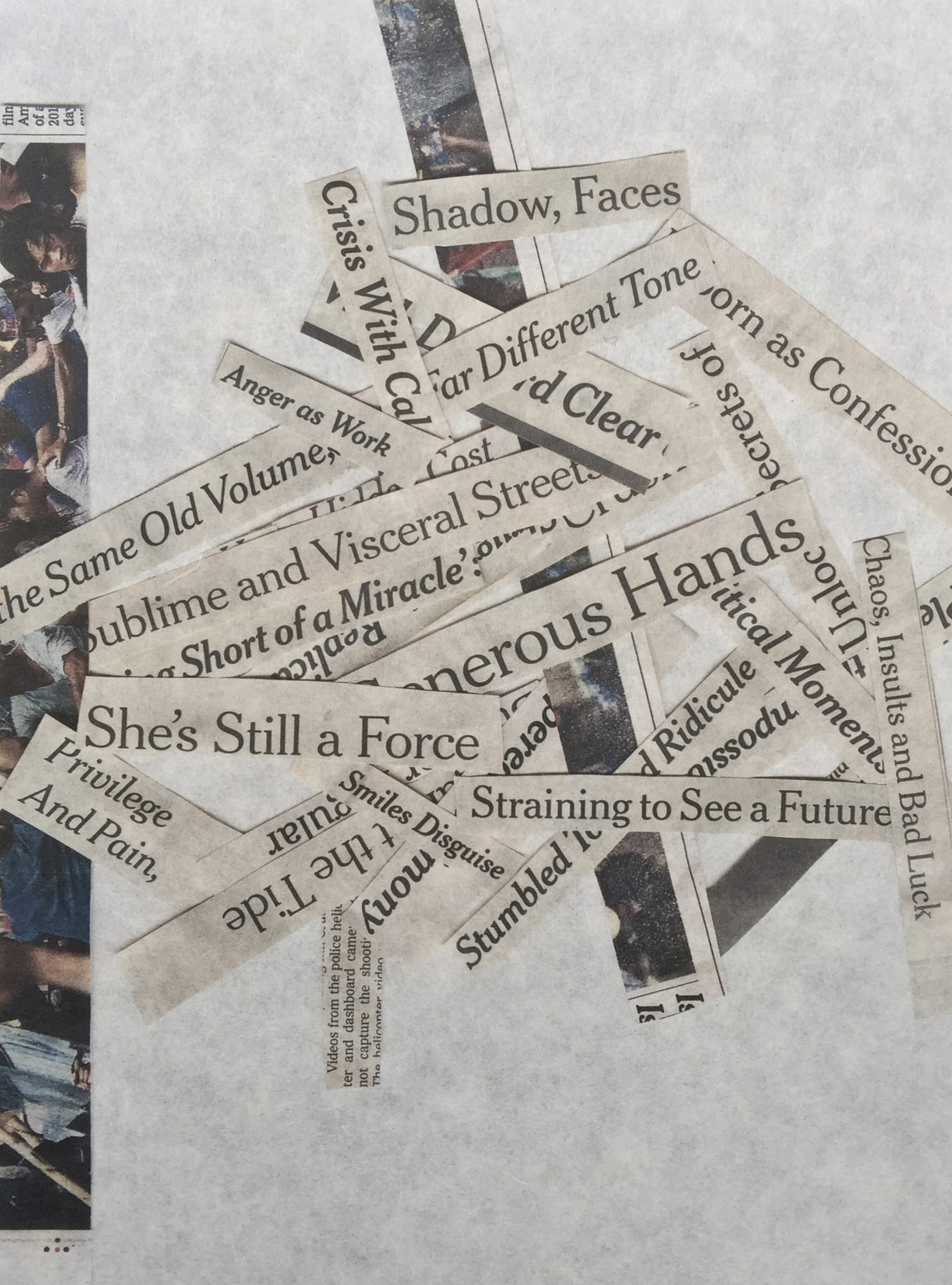 Closed Captioning (Privilege & Pain), 2016