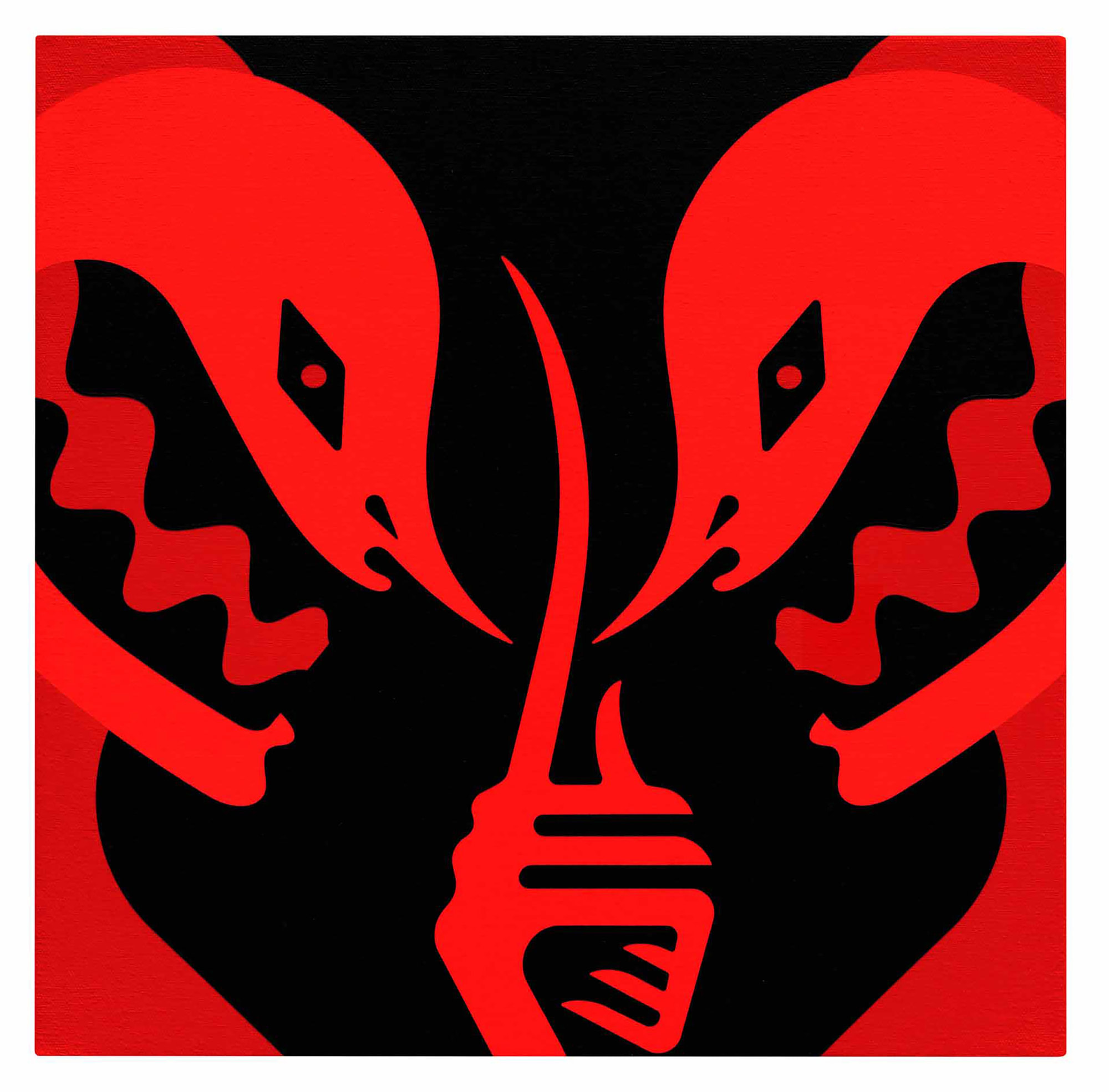 Cleon Peterson, Shhh, Keep it Like a Secret, 2022