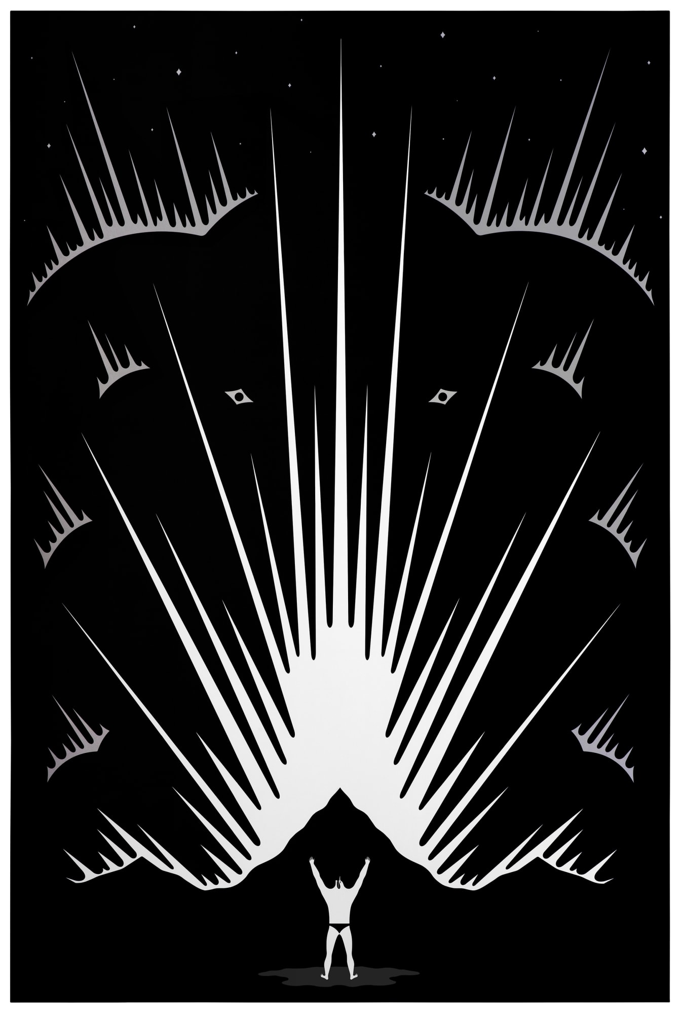 Cleon Peterson, Center of the Universe, 2022