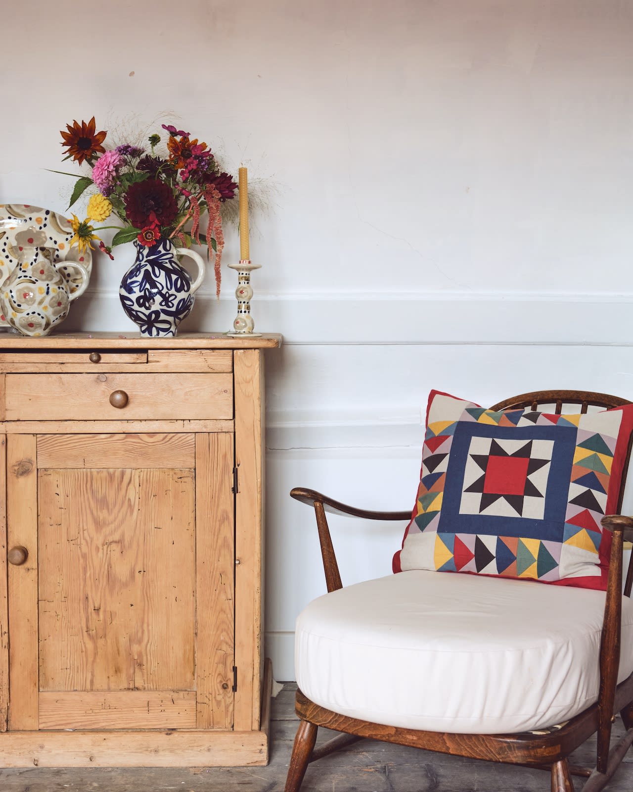 Rachaels quilted cushions are made to order