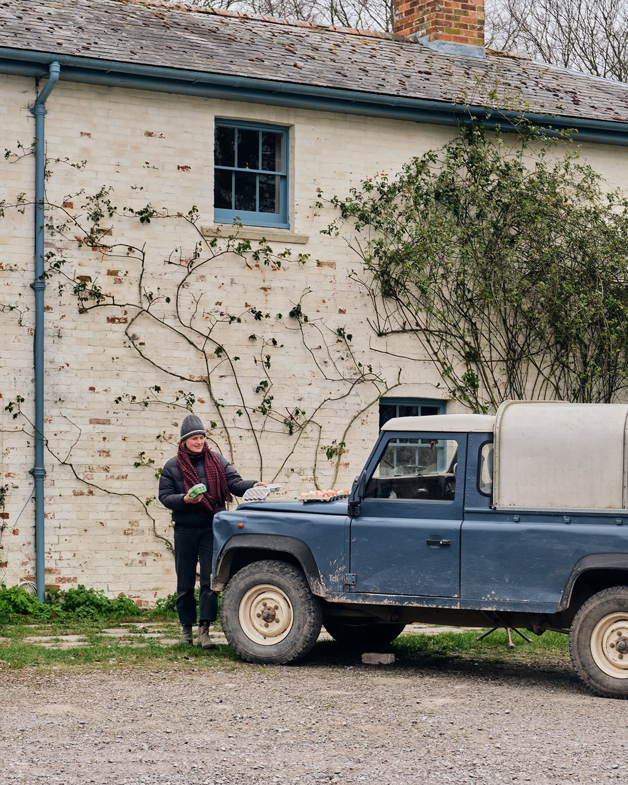 Community spirit in the countryside – Tyga supplying eggs to some neighbours.