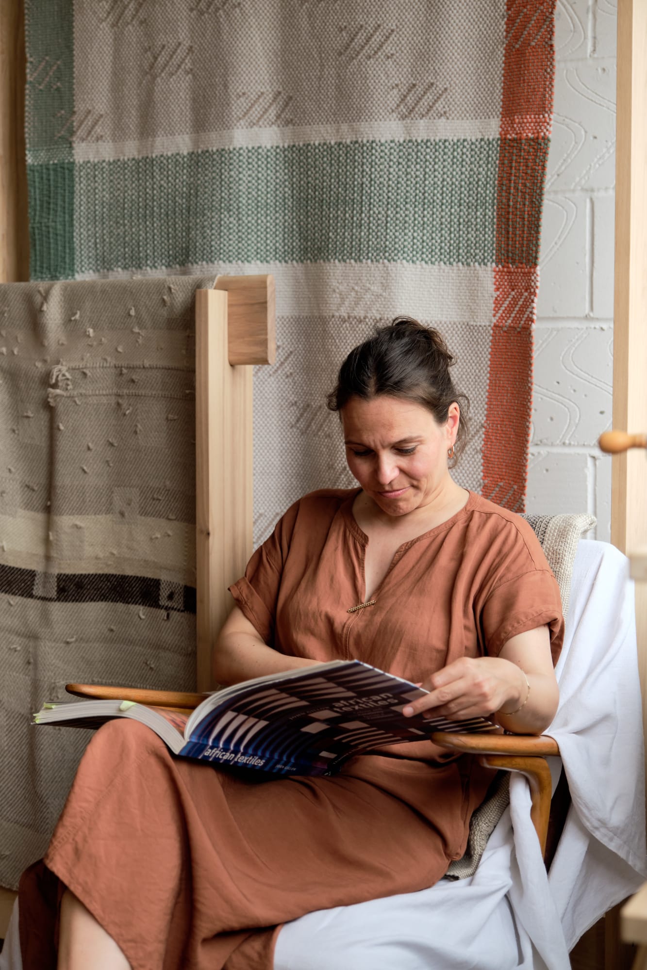 Catarina is influenced by African textiles for their intricacy and how they are made with ‘such a lightness’.
