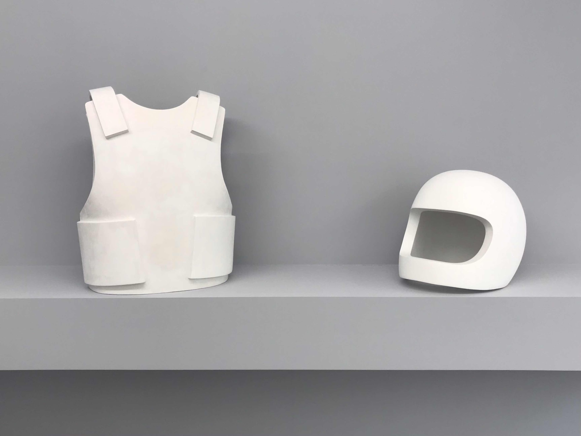 Little Warsaw, Bulletproof Vest, 2014, Helmut, 2012 Erna Hecey Gallery, Luxembourg, 2020
