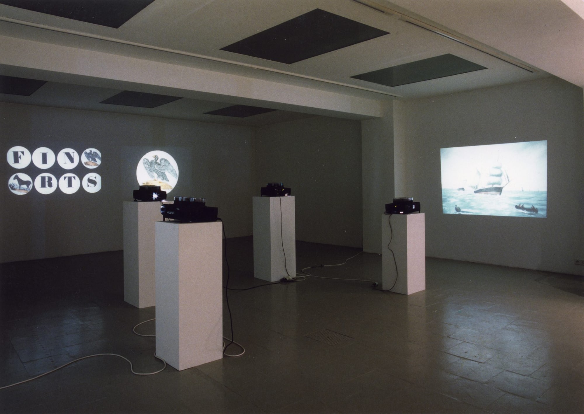 Marcel_Broodthaers_Projections_1970-1974_Exhibition_view_ 1997_1998_Erna_Hecey_Gallery_Luxembourg