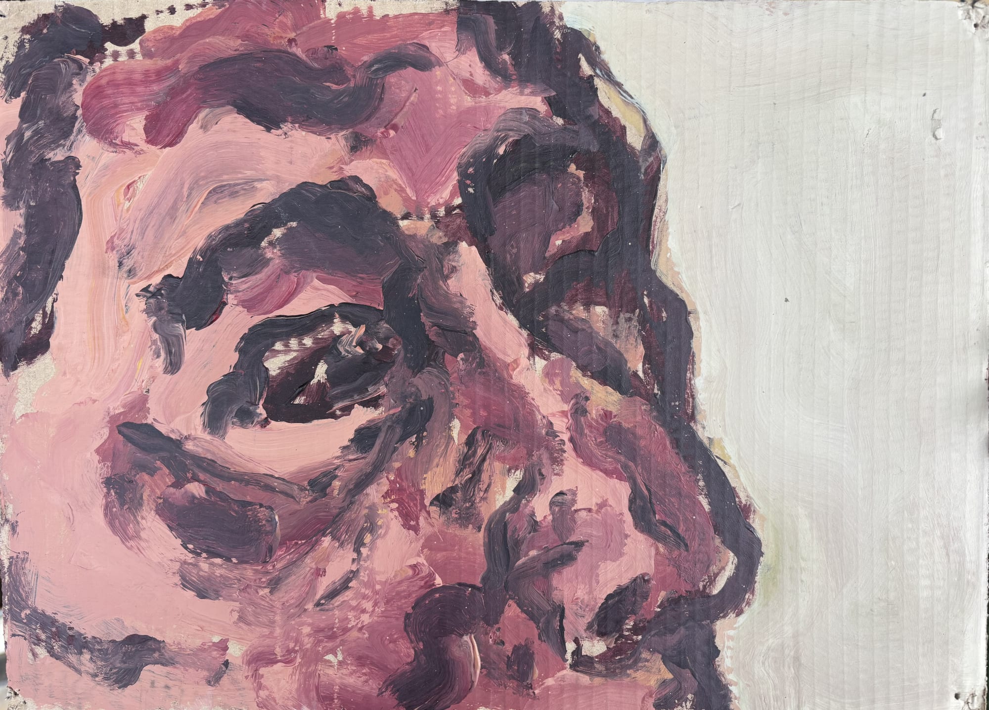 Khaled Jarada Untitled, 2022 Acrylic on cardboard 43 x 31 cm