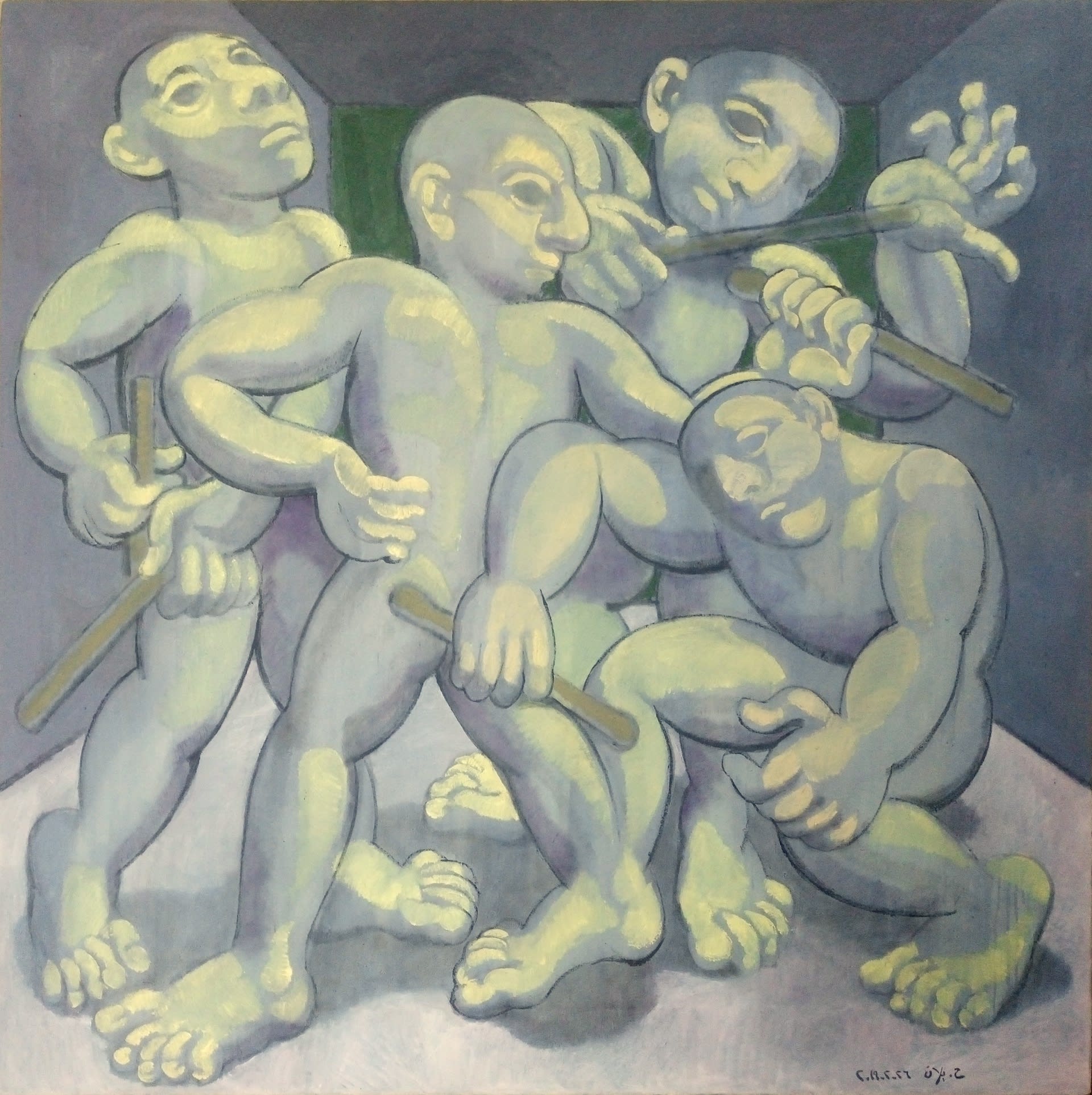 Houssam Ballan Untitled, 2019 Acrylic on canvas 140 x 140 cm 55 x 55 in