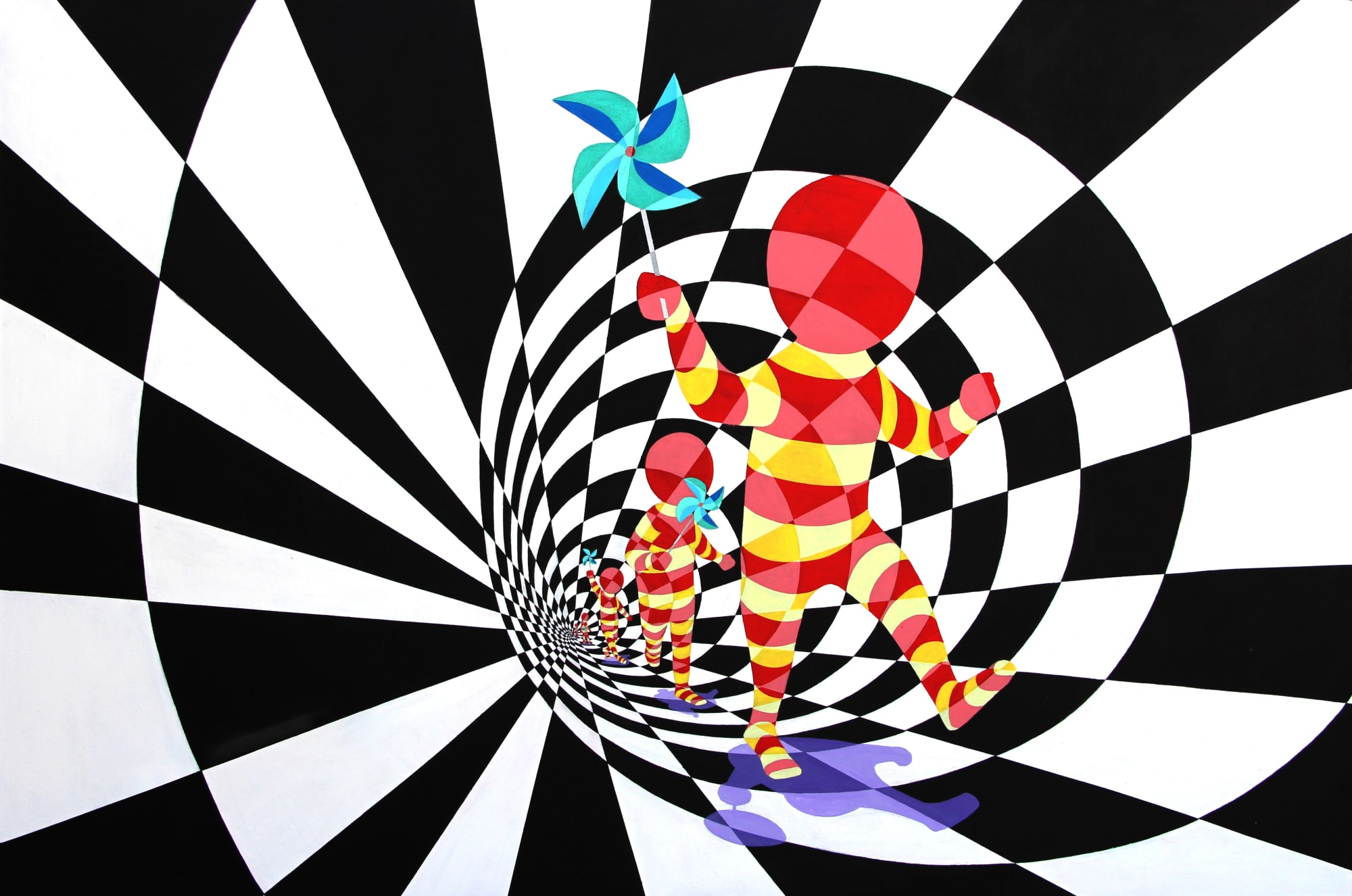 Fadi Attoura Hope , 2018 Acrylic on canvas 120 x 180 cm 47 1/4 x 70 3/4 in