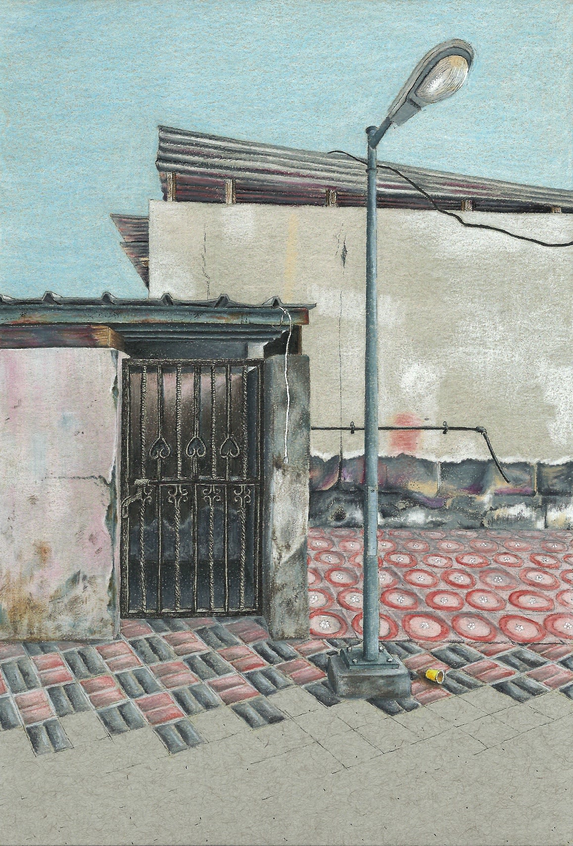 Mariam Abbas Sikka 76, 2018 Colored pencil on Strathmore Paper 14.5 x 21.5 cm