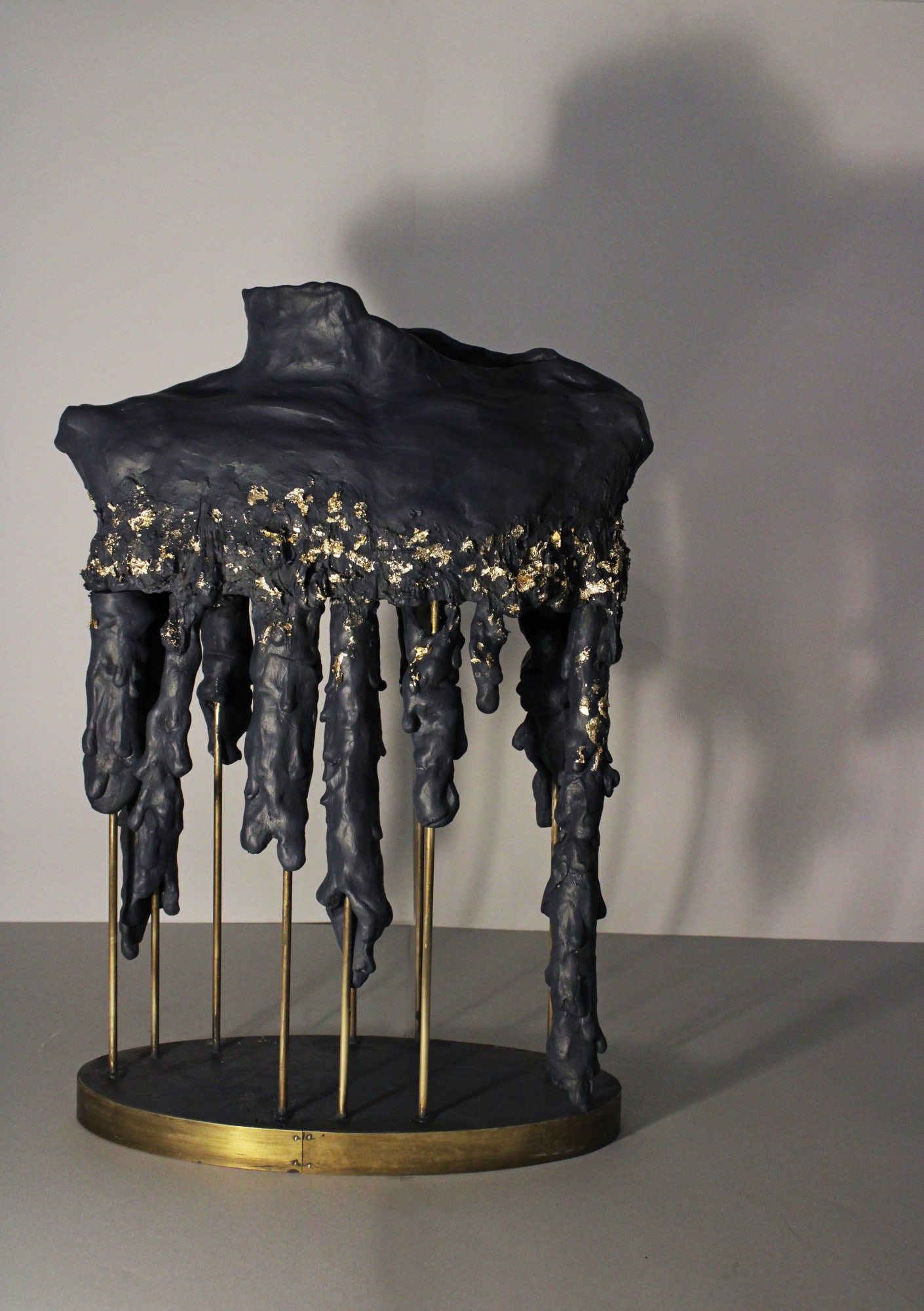 Shereen Shalhoub Unfolding, 2019 Ceramic, brass, and mixed media 58 x 40 cm 22 3/4 x 15 3/4 in