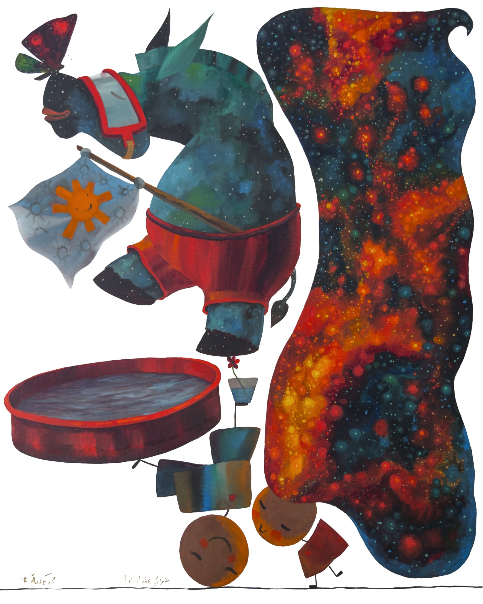 Majd Kurdieh Untitled, 2018 Oil on canvas 125 x 100 cm 49 1/4 x 39 1/4 in