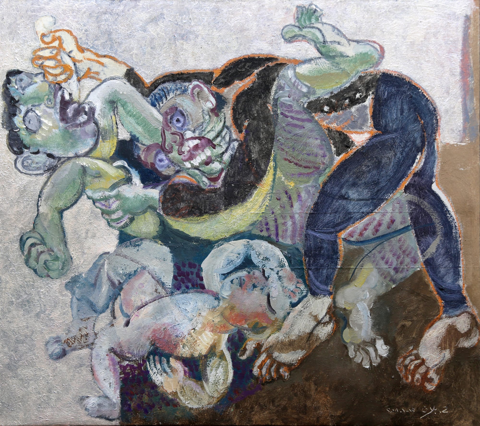 Houssam Ballan Untitled, 2018 Oil on linen canvas 64 x 72 cm 25 1/4 x 28 1/4 in