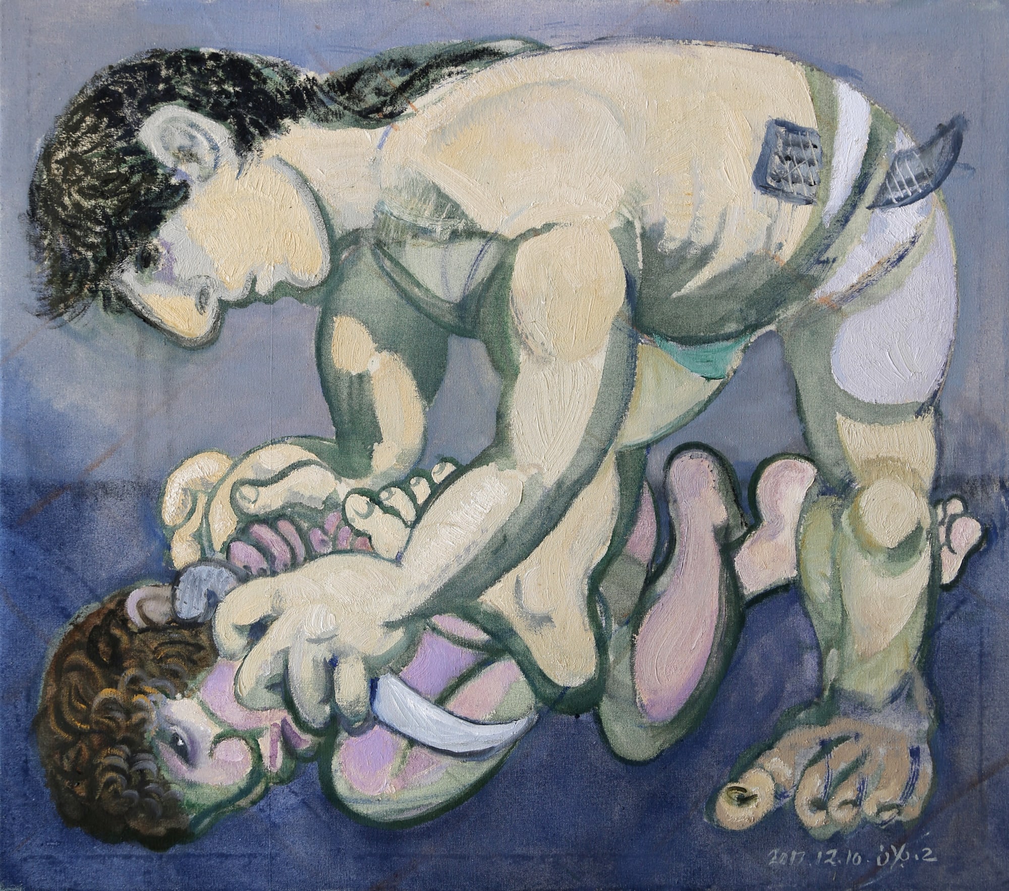 Houssam Ballan Untitled, 2017 Oil on linen canvas 63 x 63 cm 24 3/4 x 24 3/4 in