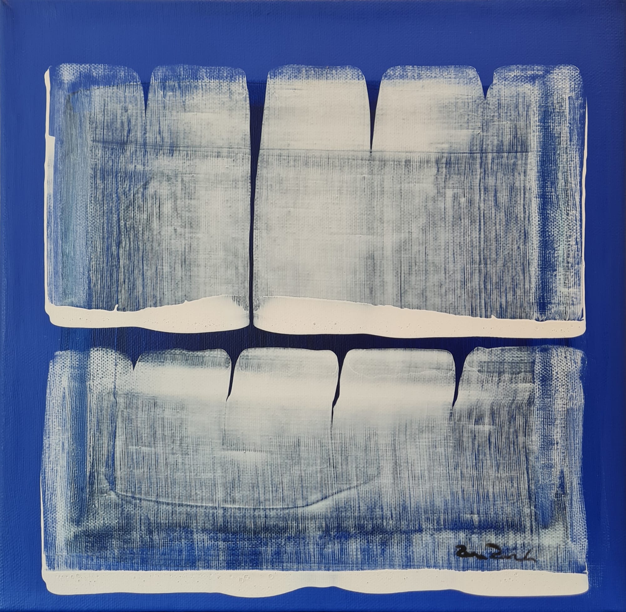 Rana Raouda Ten White Cups (From the Cups Series), 2000 Acrylic on canvas 30 x 30 cm 11 3/4 x 11 3/4 in