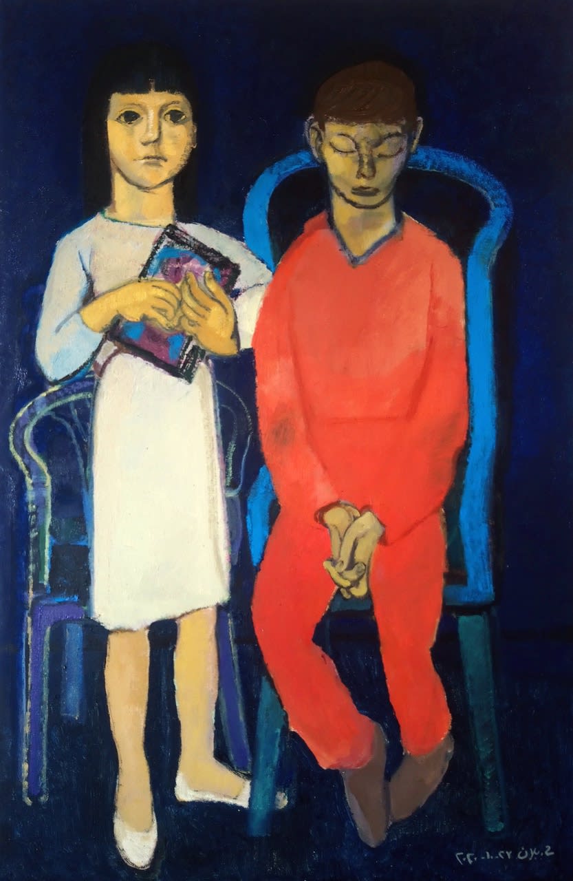 Houssam Ballan Untitled, 2020 Oil on canvas 100 x 70 cm 39 1/4 x 27 1/2 in