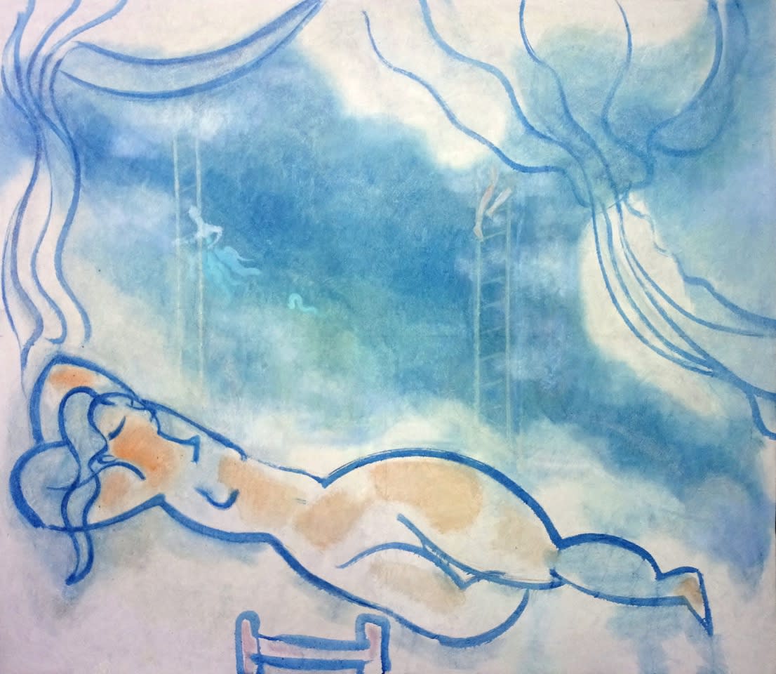 Houssam Ballan Paradise, 2021 Oil on Canvas 140 x 140 cm 55 x 55 in