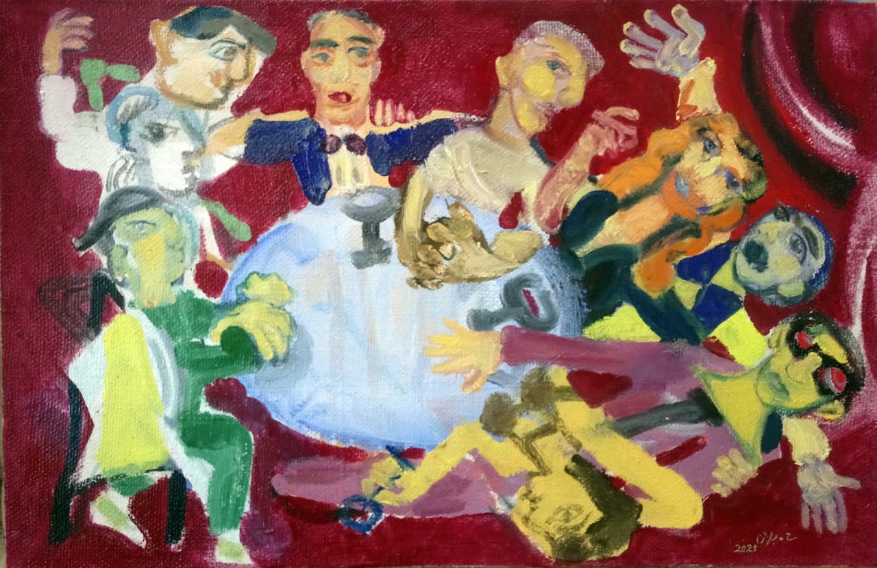 Houssam Ballan Casino, 2021 Oil on canvas 65 x 100 cm 25 1/2 x 39 1/4 in