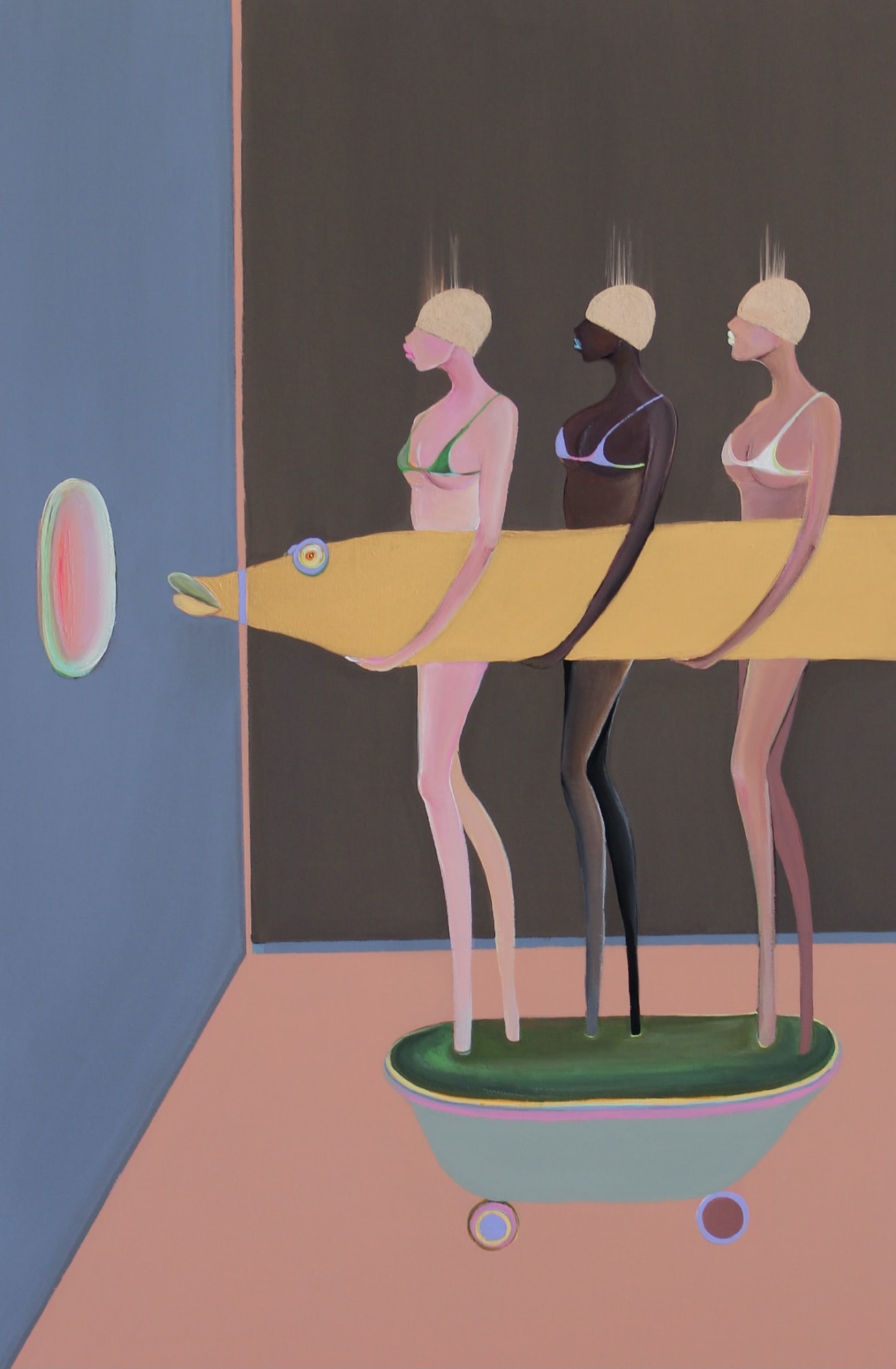 Birute Brandt Fishing Season, 2020 Acrylic on canvas 90 x 60 cm 35 1/2 x 23 1/2 in