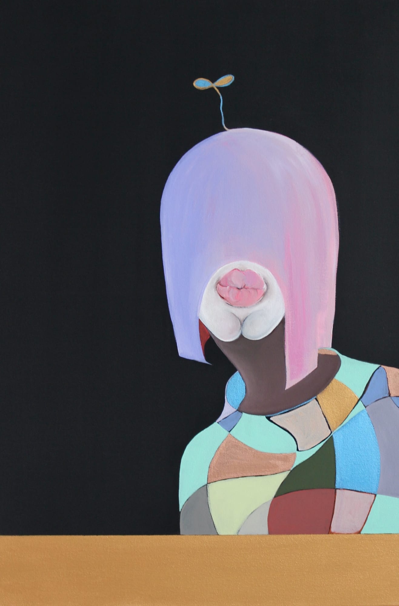 Birute Brandt Magic Chin, 2020 Acrylic on canvas 90 x 60 cm 35 1/2 x 23 1/2 in