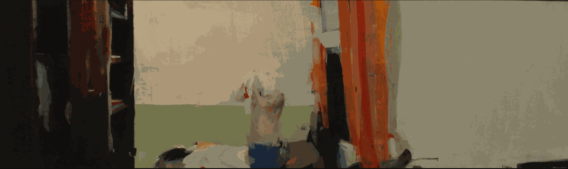 Omar Najjar Untitled, 2019 Oil on canvas 48 x 134 cm 19 x 52 3/4 in