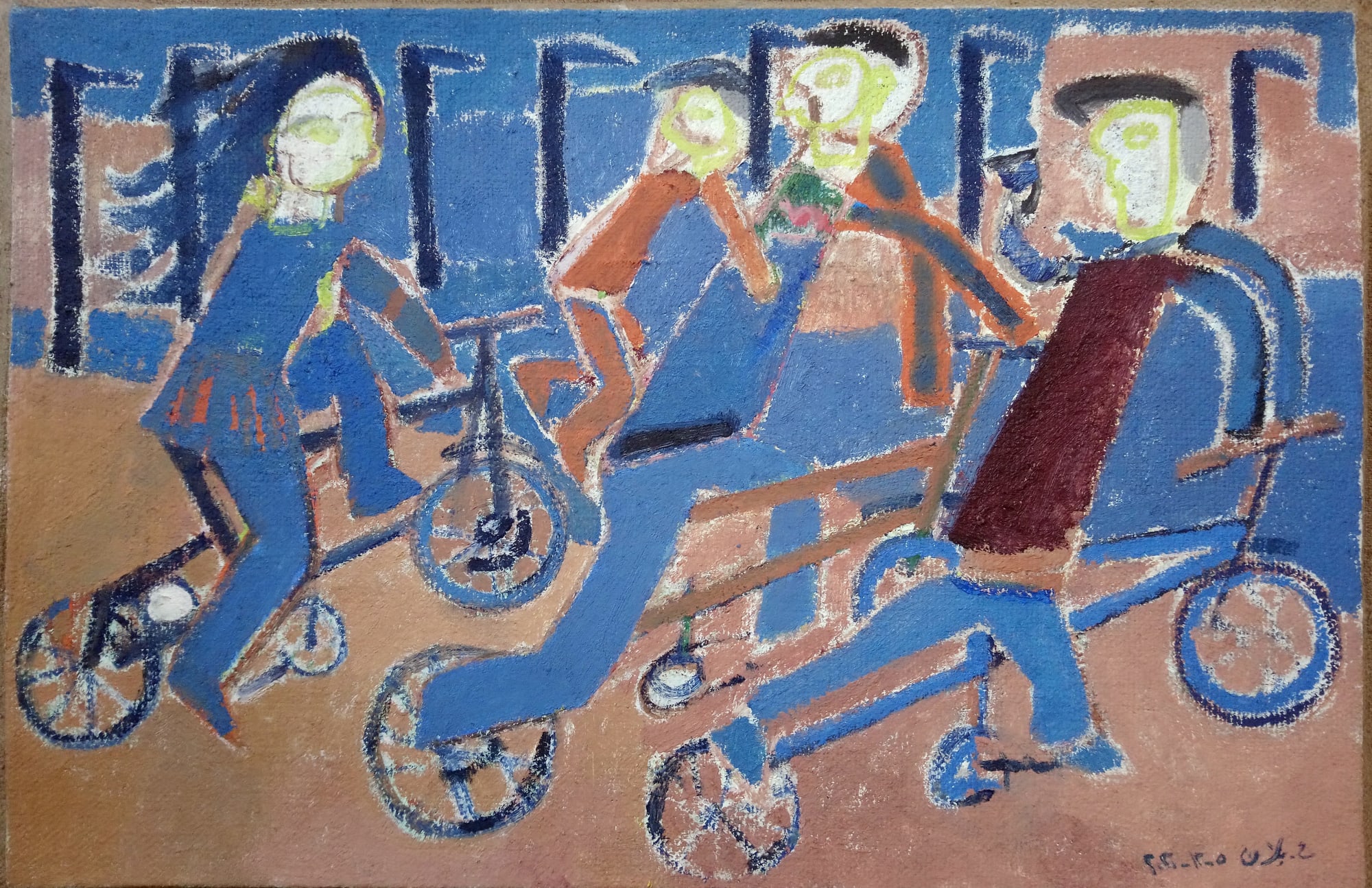 Houssam Ballan Unified Rhythm, 2020 Oil on canvas 65 x 100 cm 25 1/2 x 39 1/4 in