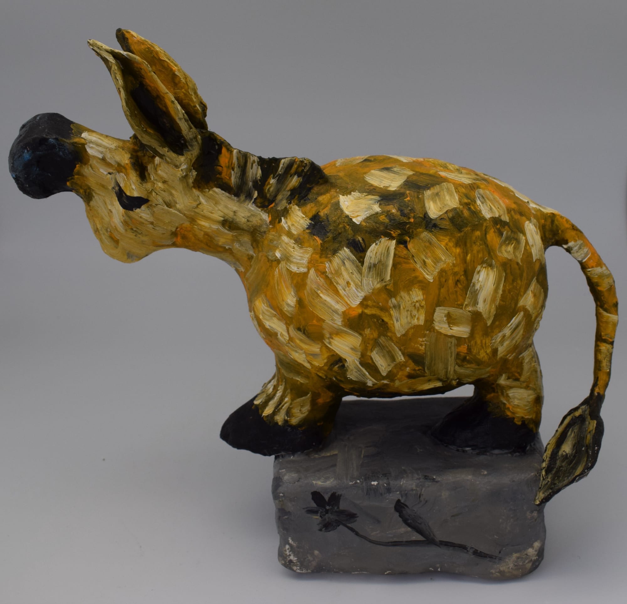 Majd Kurdieh Untitled (Donkey), 2015 Paper macher and wire 20 x 15 x 15 cm 7 3/4 x 6 x 6 in