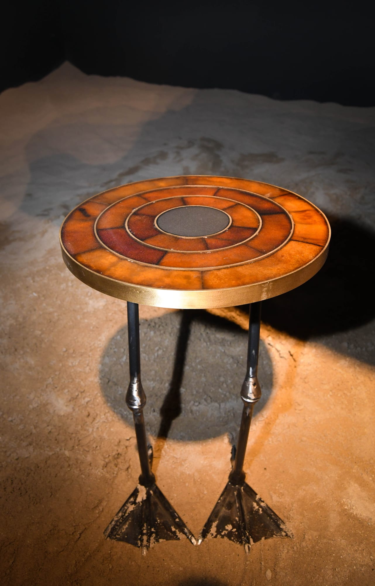 Omar Sartawi Duck a l'Orange, 2021 Orange leather, steel 60 x 40 x 40 cm 23 1/2 x 15 3/4 x 15 3/4 in