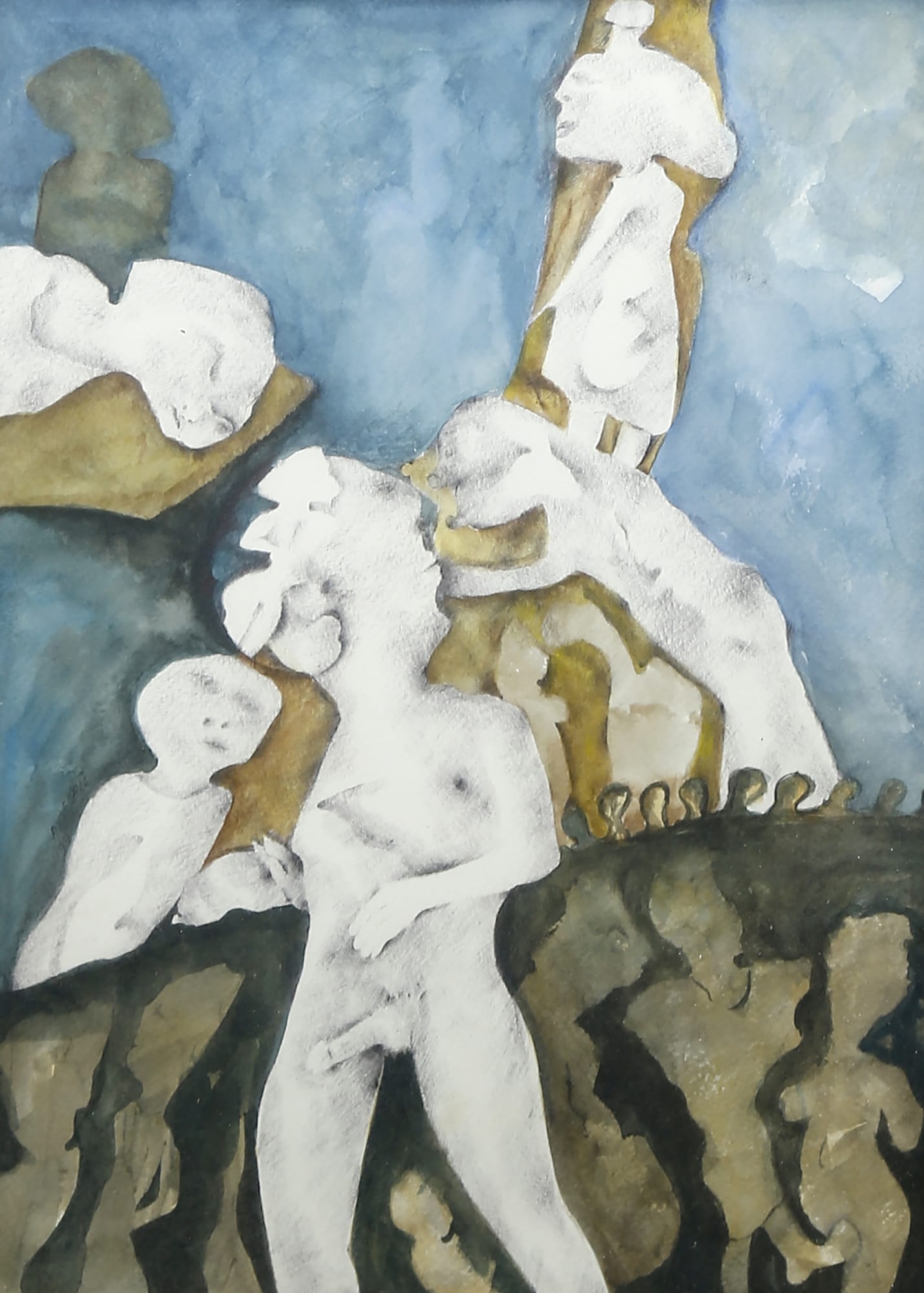 Assem Sharaf Untitled Watercolor on paper 37 x 27 cm 14 1/2 x 10 3/4 in