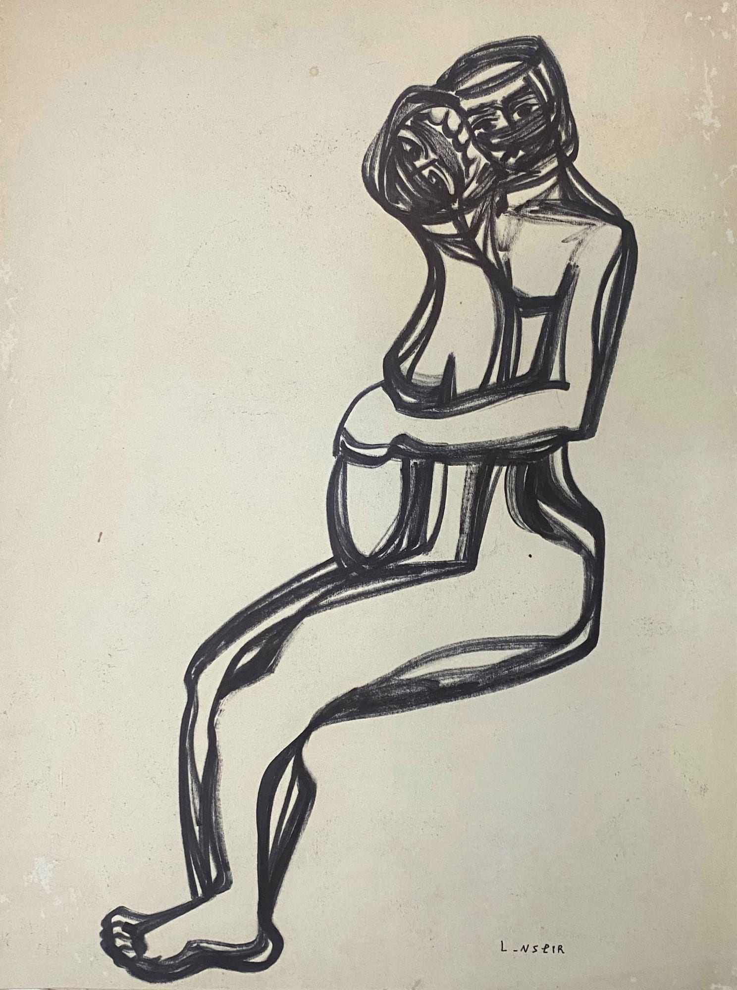 Leila Nseir Untitled, 1970 Ink on paper 37 x 27 cm 14 1/2 x 10 3/4 in